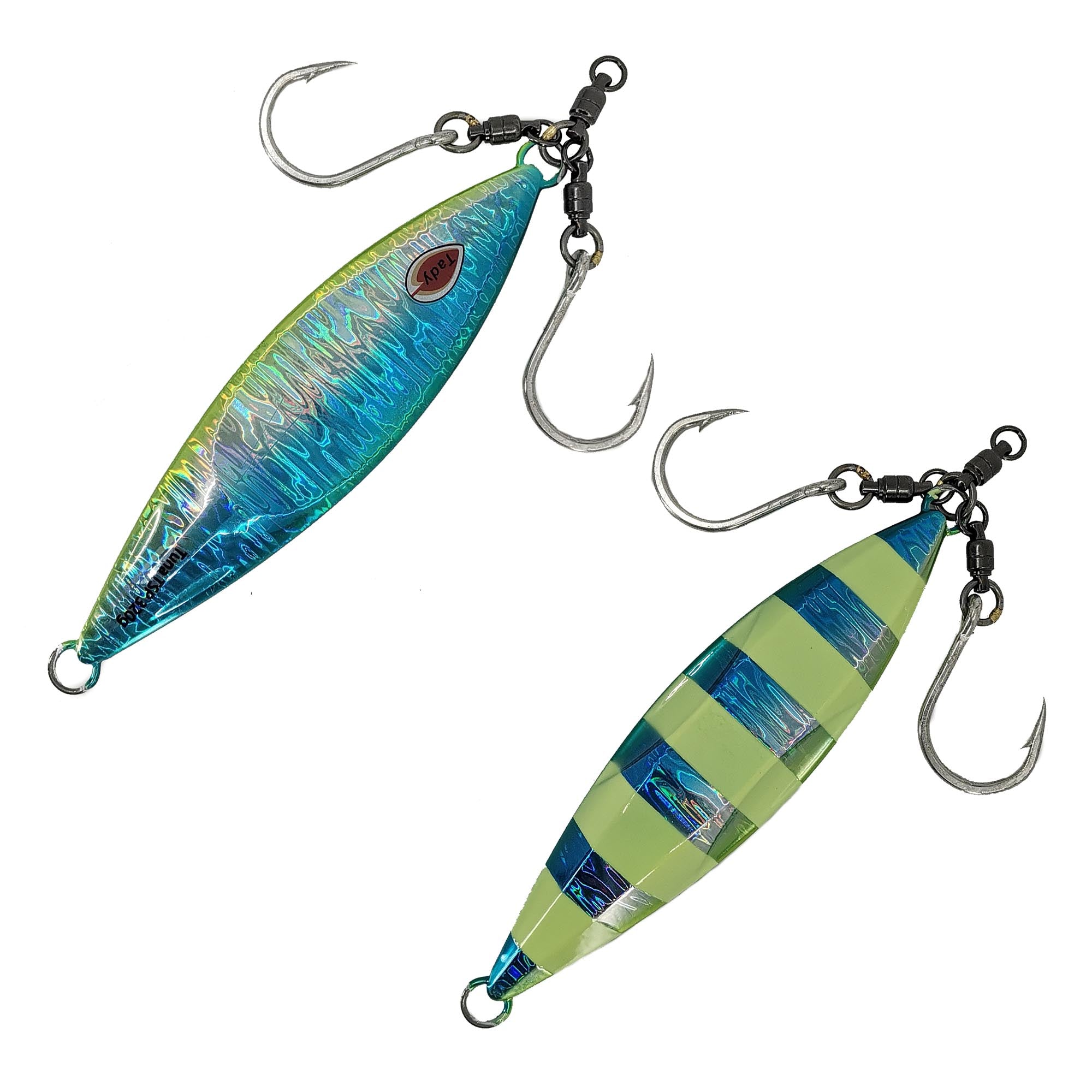Tady TSP Tuna Welded Hook Jigs - Saltwater Fishing Lures for Offshore & Inshore Game Fish - Perfect for Trolling, Casting, and Jigging