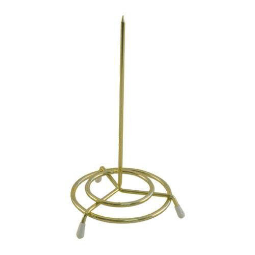 24K Gold Plated Check Spindle - Elegant Home Decor for Living Room, Bedroom & Office | Perfect for Displaying Checks, Business Cards & Notes