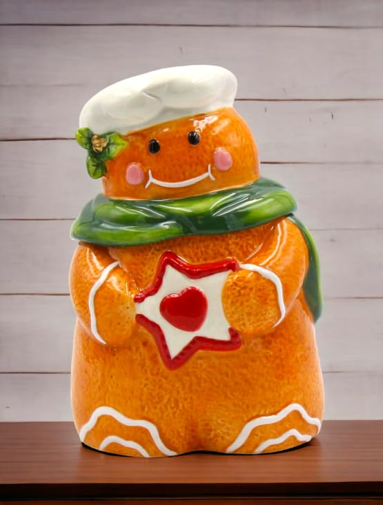 Cosmos Gifts Gingerbread Man Candy Box - Red, Green, White & Brown Colors | Christmas Holiday Treats & Party Favors | Perfect for Gift Giving, Stocking Stuffers & Festive Celebrations