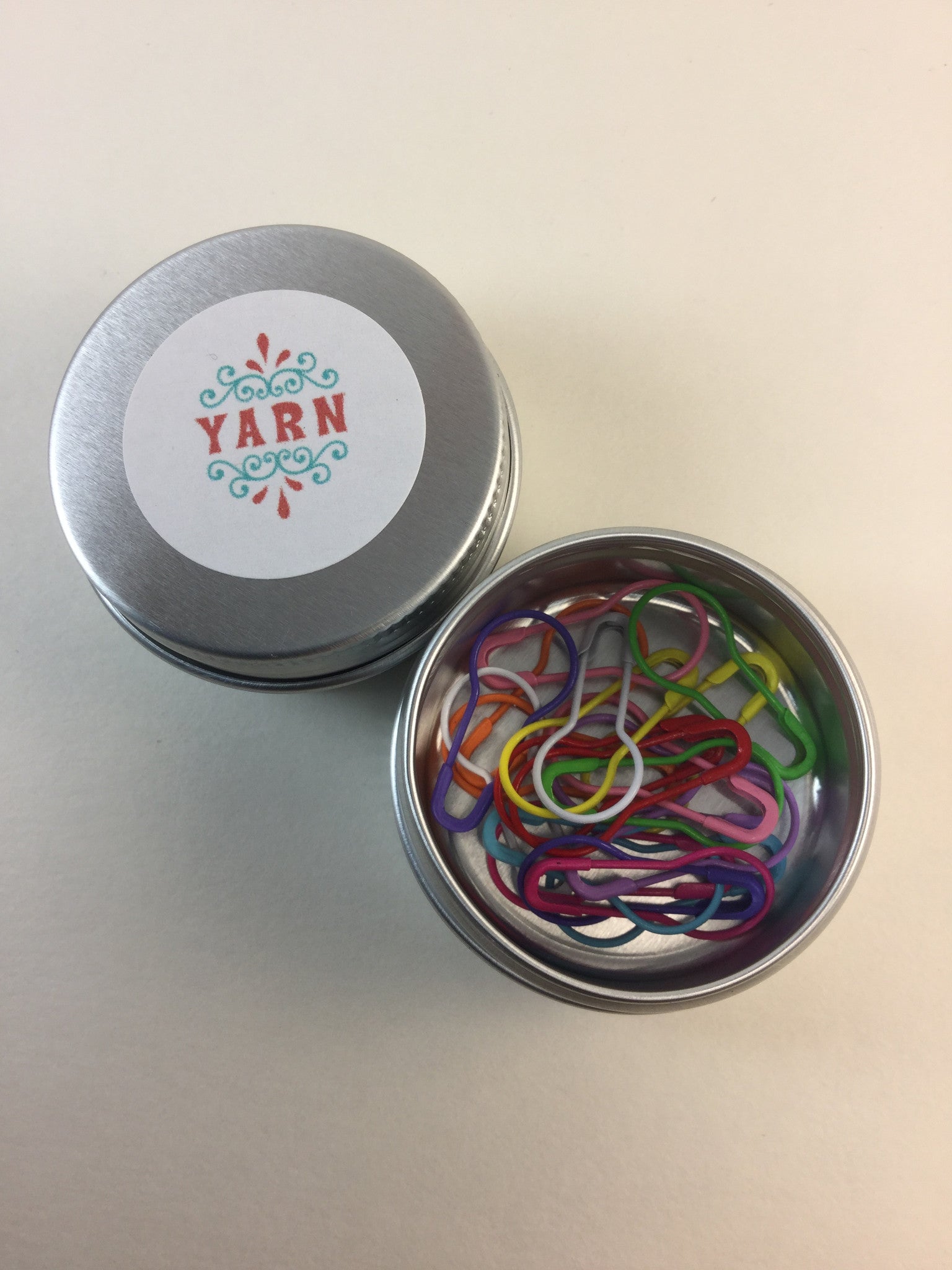 Colorful Rainbow Stitch Markers for Knitting & Crochet - 50pcs Handmade Yarn Clips with Storage Case - Perfect for DIY Craft Projects, Sweater Making, and Crocheting Gifts