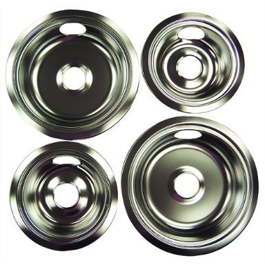 Universal Chrome Reflector Drip Pan Bowl for Motorcycles & ATVs - High-Quality Heat Shield for Exhaust Protection (Perfect for Off-Roading, Racing & Custom Bike Builds)