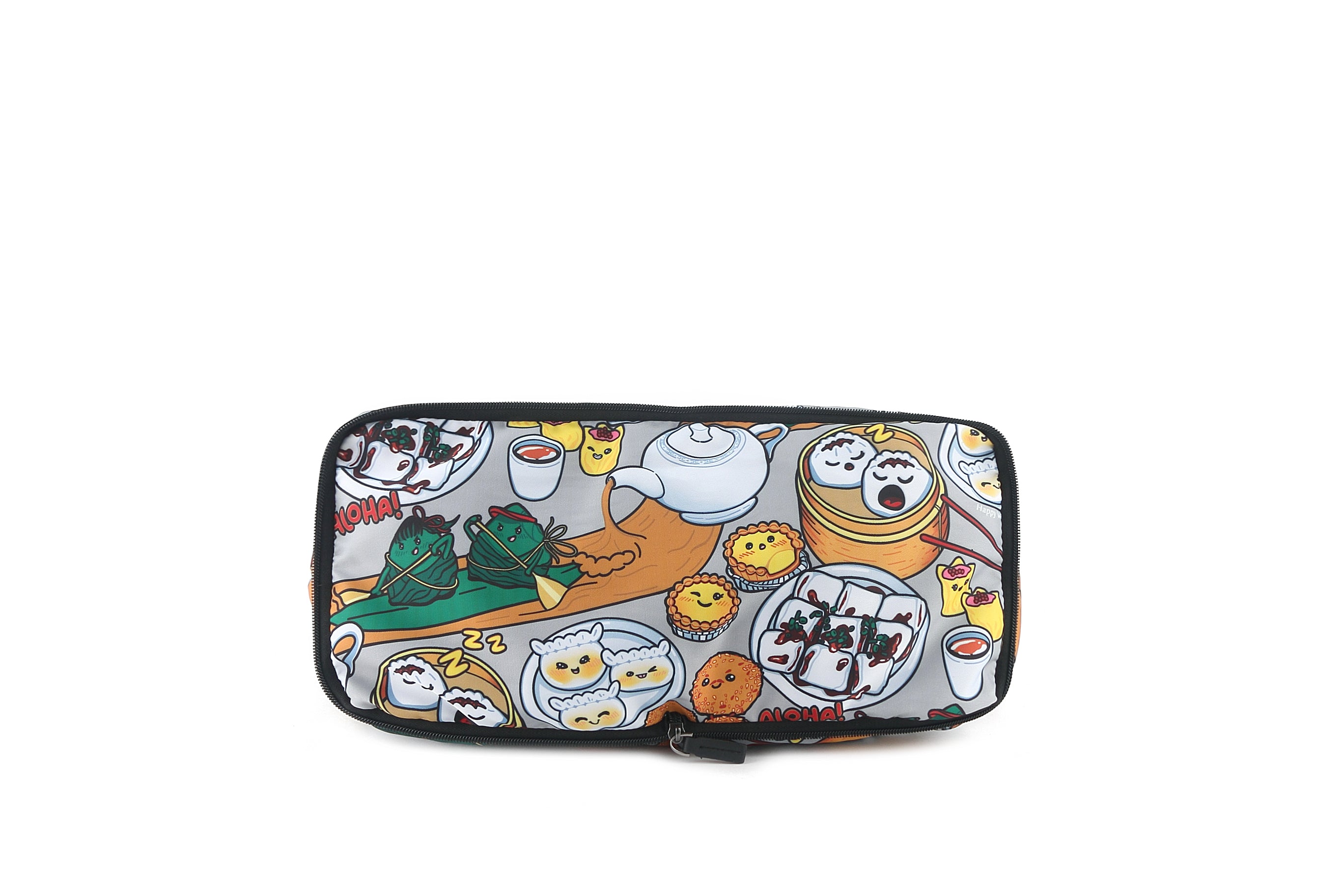 Foldable Reusable Grocery Tote Bag - Stylish James Dim Sum Grey - Perfect for Shopping, Picnics & Beach Trips