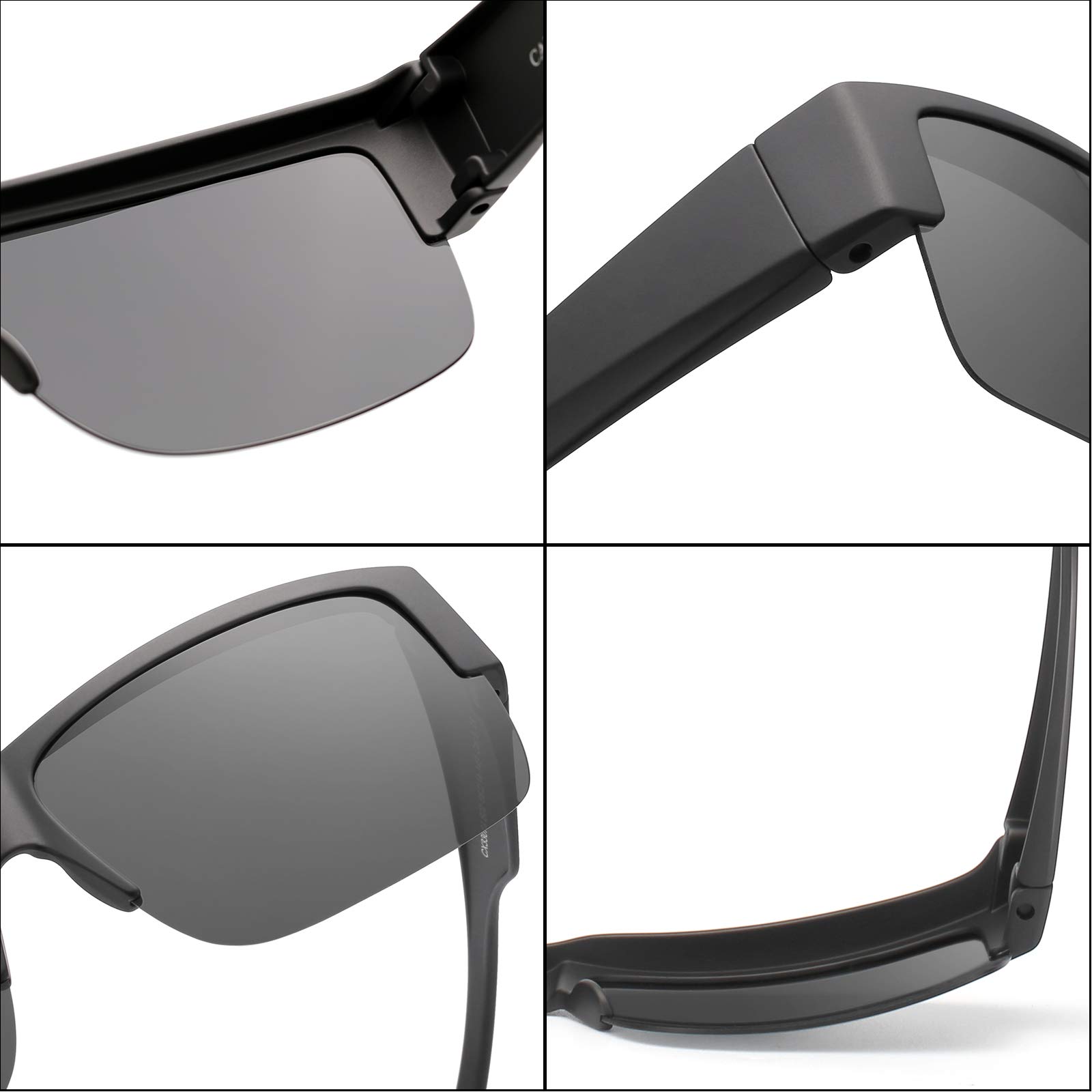 CAXMAN Polarized Fit Over Sunglasses for Men & Women - 100% UV Protection - Lightweight Wrap-Around Design for Driving, Fishing & Outdoor Activities