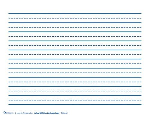 Raised Line Paper Wide Lines Landscape - 250 Sheets for Handwriting Practice, Dysgraphia & Special Needs - Perfect for Kids, Students & Occupational Therapy