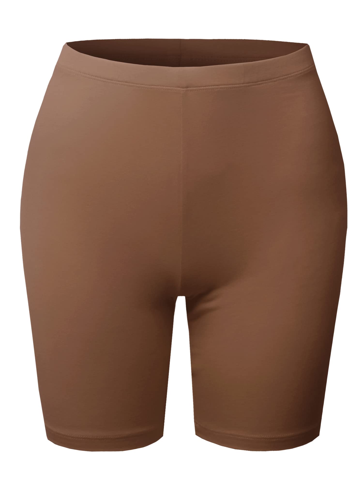 Emma Women's Essential Active Daily Cotton Mid Rise Biker Shorts - Comfortable Workout & Lounge Wear for Yoga, Running, Gym & Casual Outfits