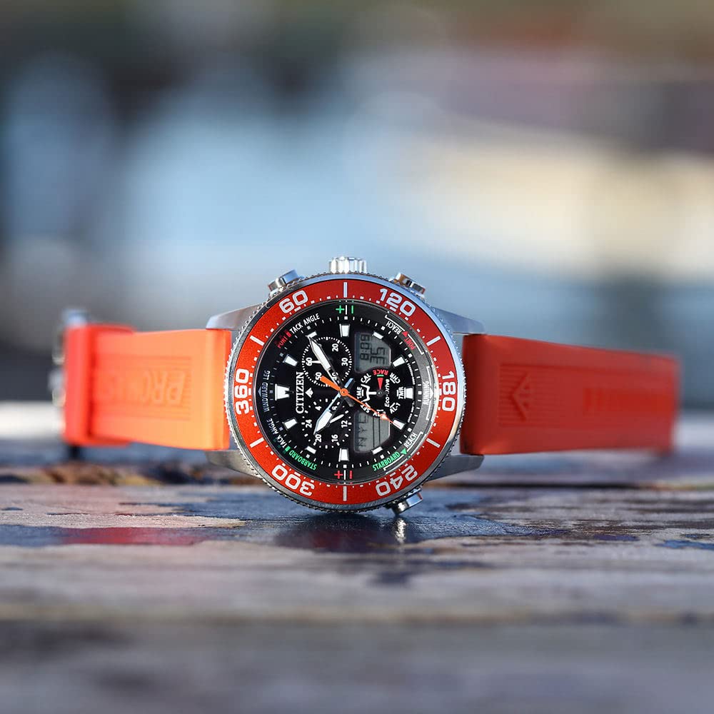 Citizen Men's Promaster Sailhawk Eco-Drive Watch - Solar-Powered Yacht Racing Chronograph with Polyurethane Strap, Dual-Time Display & Luminous Hands - Perfect for Sailing, Water Sports & Outdoor Adventures