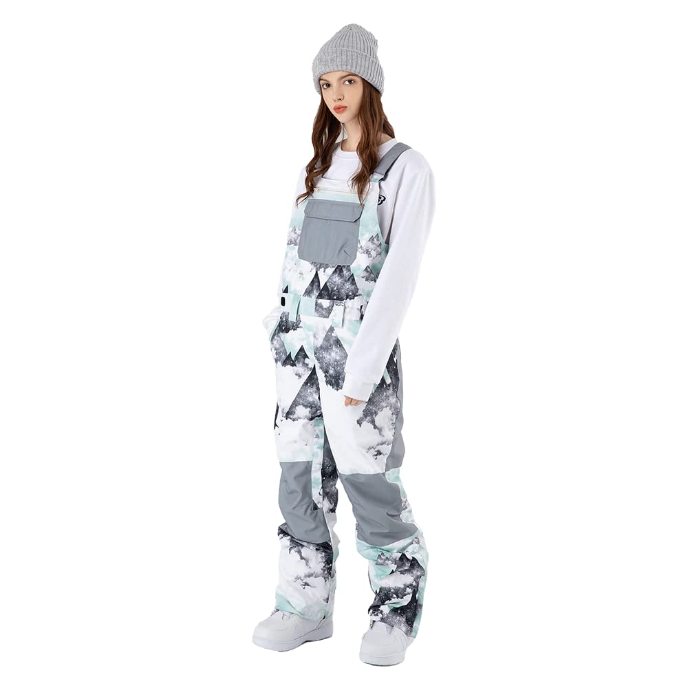 SEARIPE Men's & Women's Insulated Snow Bib Overalls - Adjustable Waterproof Ski Pants for Hiking, Climbing & Winter Sports | Durable Wear-Resistant Design for Cold Weather Activities