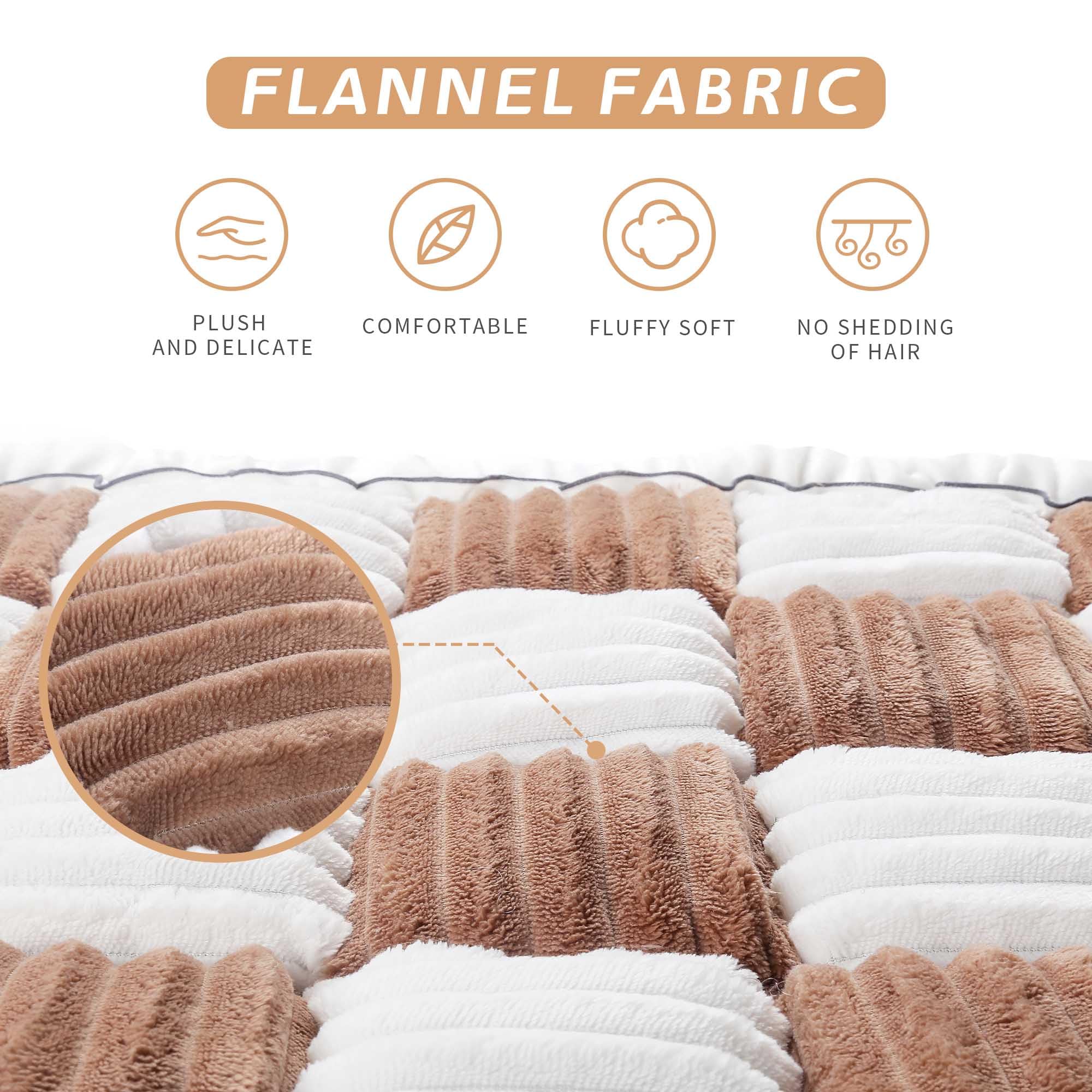 Washable Dog Couch Cover - Non-Slip Plush Pet Blanket for Sofa & Camping