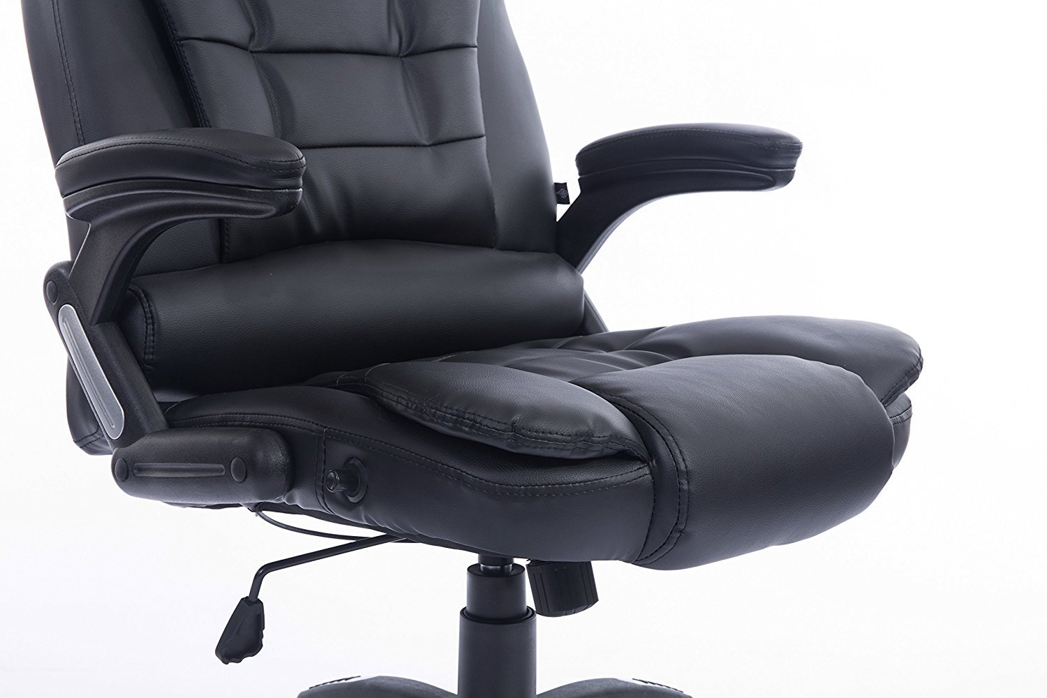 Premium High Back Executive Office Chair with Extra Padding & Recline - Black - Ideal for Home Office, Conference Rooms & Long Work Sessions
