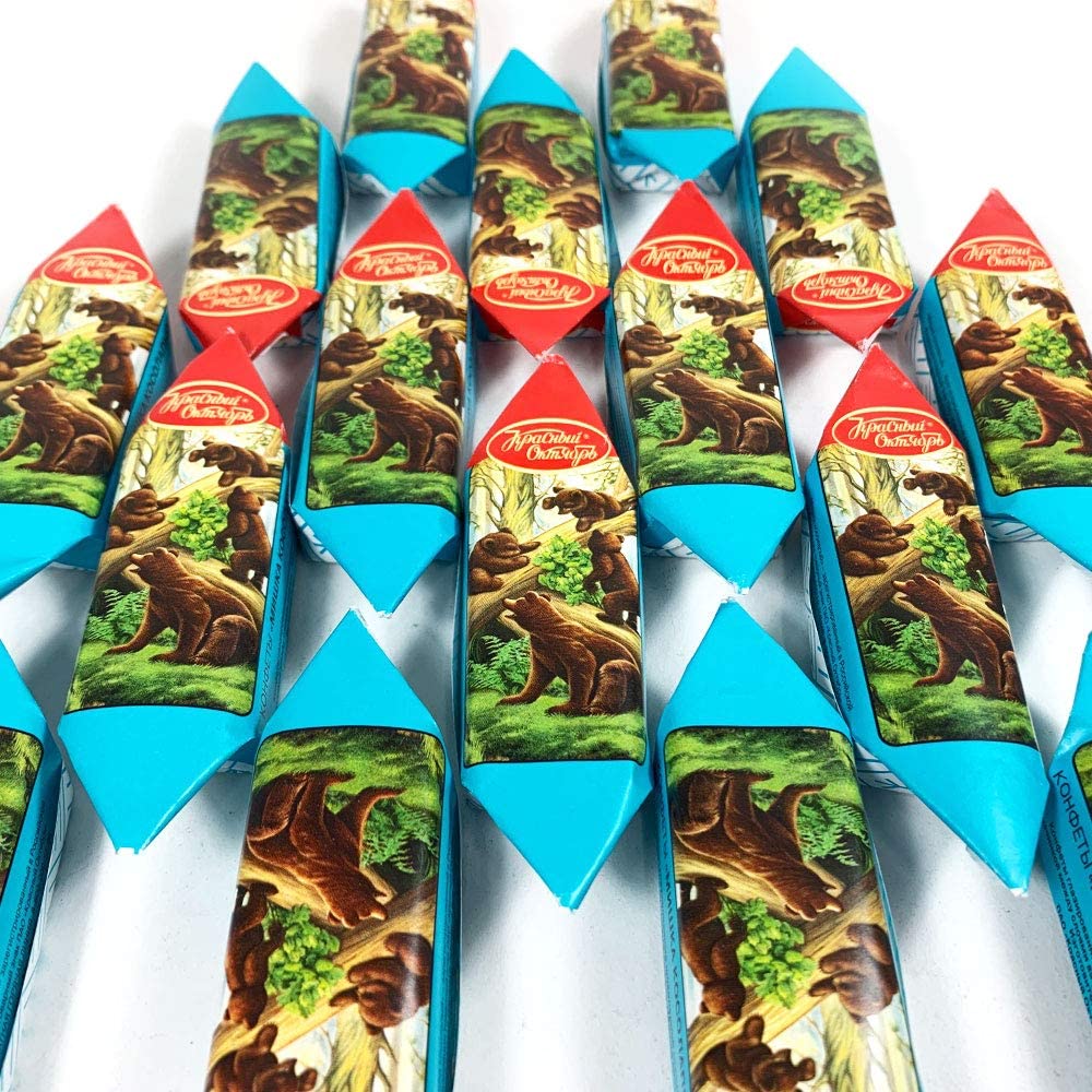 Premium Russian Chocolate Gift Box - Assorted Candy Mix by Red October, Mishka, Red Riding Hood & Alenka (2 lb / 900g) - Perfect for Holidays, Birthdays & Corporate Gifts