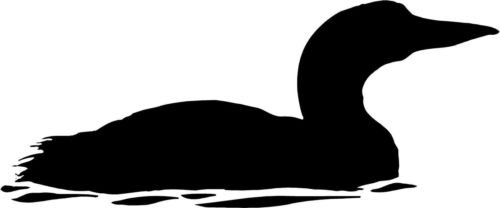 Loon Bird Vinyl Decal Sticker - Die Cut Waterproof Decals for Car Windows, Walls, Laptops, MacBooks, Tool Boxes & Smooth Surfaces - Perfect for Home Decor, Vehicle Customization & Personalizing Devices