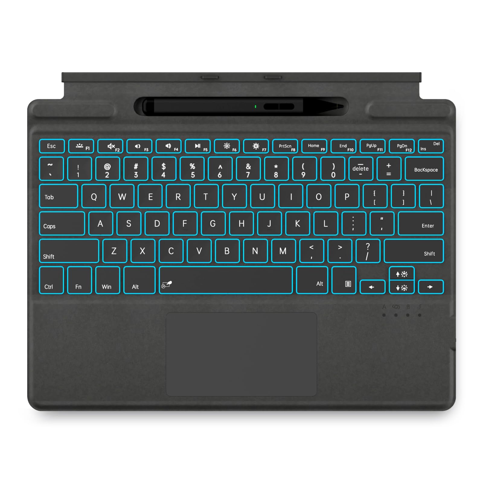Surface Pro 9 Keyboard with Slim Pen | Bluetooth Wireless Backlit Type Cover | Compatible with Microsoft Surface Pro 9/8/X | 13-inch Laptop Keyboard | Perfect for Work, Study & Creative Projects