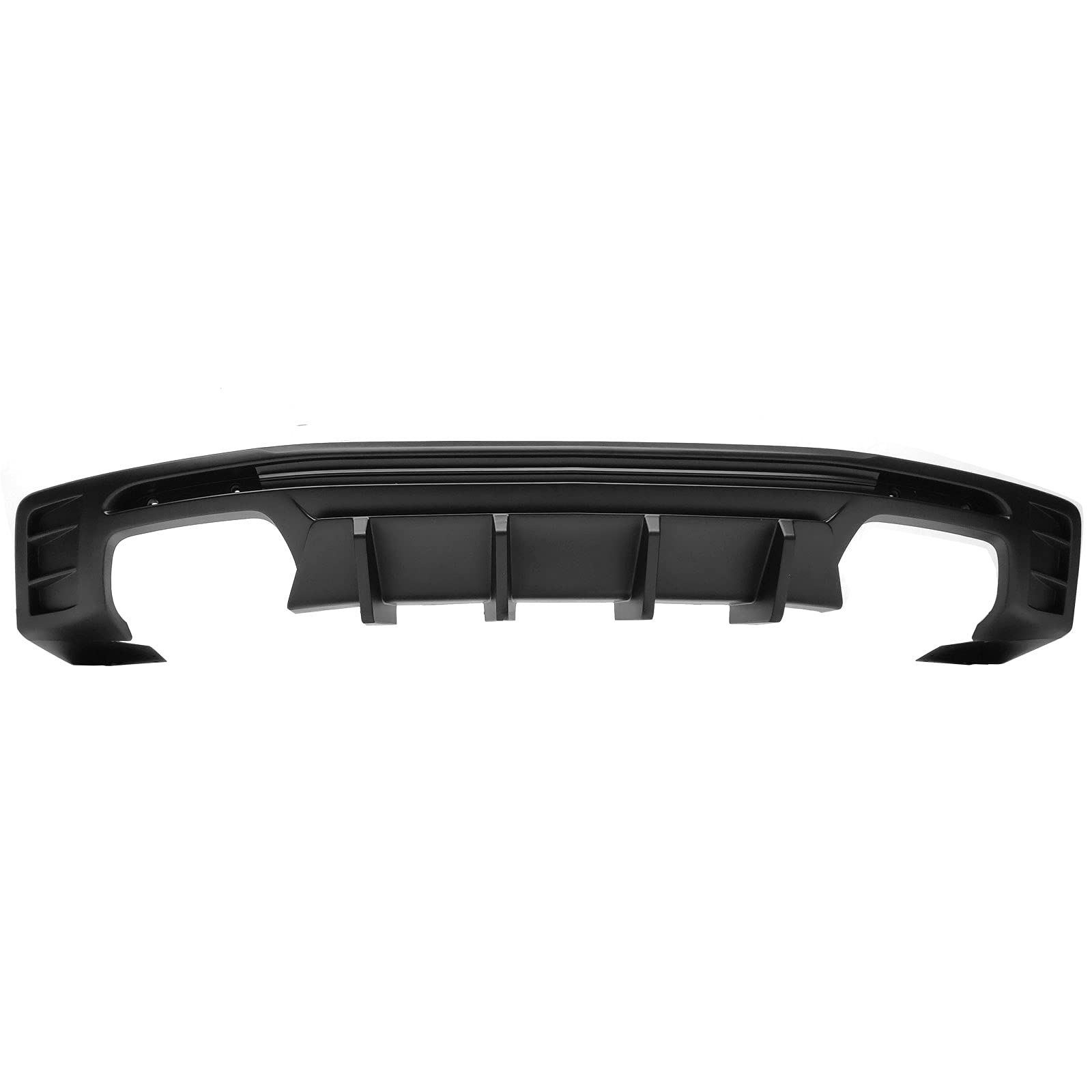 FREEMOTOR802® Rear Diffuser for 2016-2024 Chevrolet Camaro (Excluding ZL1) - IKON Style Matte Black PP Bumper Diffuser Guard & Lower Lip Replacement | Upgrade Your Camaro's Rear Styling for Sporty Look & Enhanced Aerodynamics
