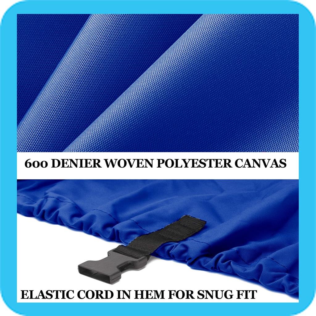 SBU Blue Boat Cover for Stratos 273 VR/DC 1998 | Waterproof & UV Resistant Marine Protection | Perfect for Outdoor Storage & Trailering