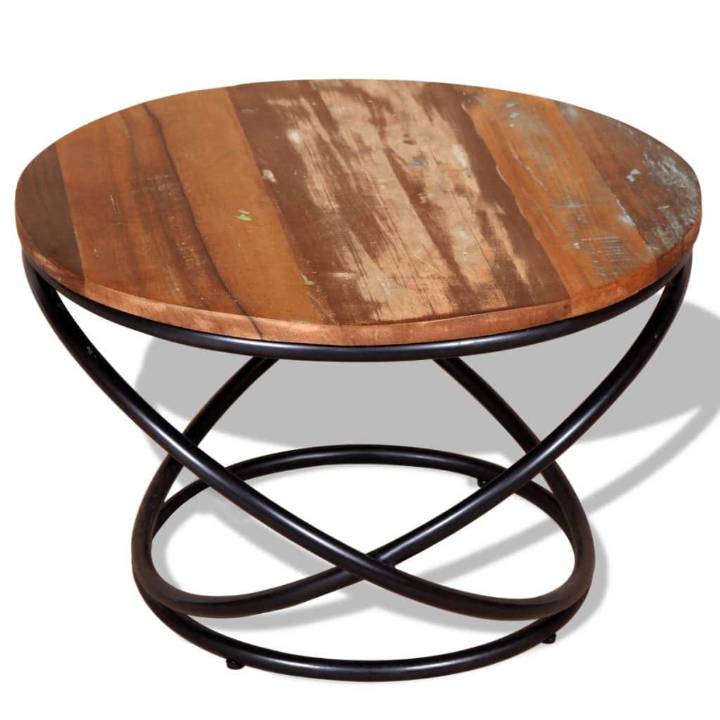 Handmade Solid Reclaimed Wood Coffee Table - Rustic 23.6