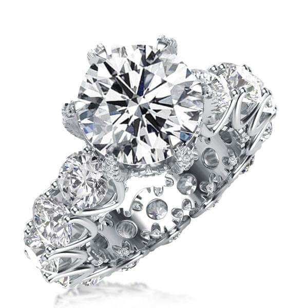Elegant Crowned Ring for Women - Gold & Silver Plated Wedding Band, Promise Ring, Gift for Her - Perfect for Engagements, Anniversaries & Special Occasions