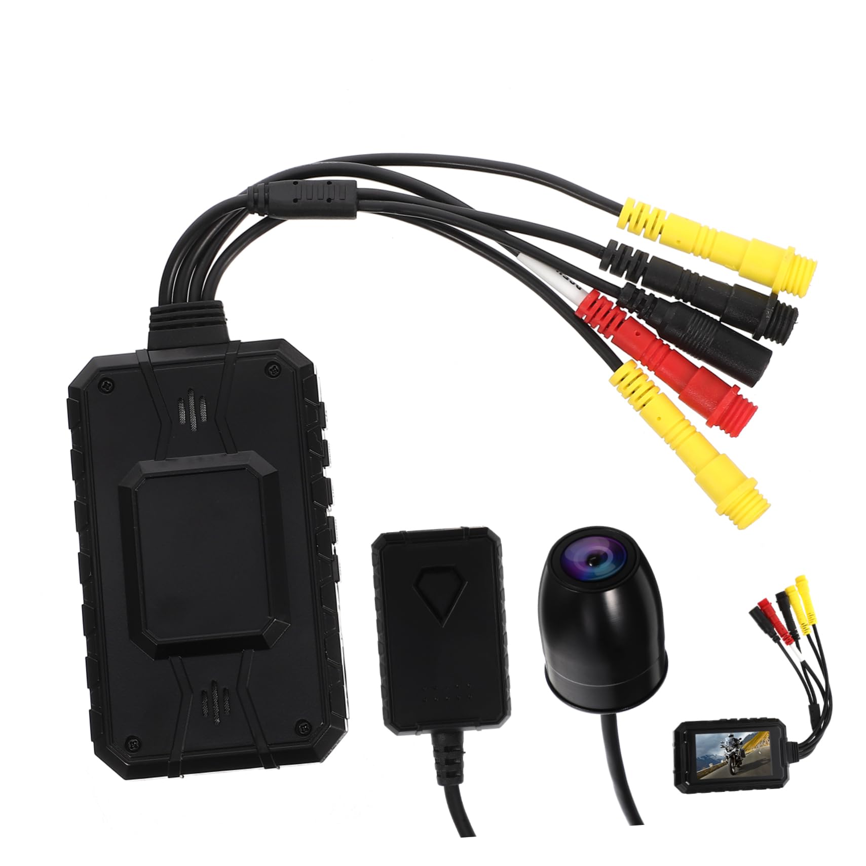 Hemobllo 3.0 Inch LCD Waterproof Motorcycle Action Camera with Anti-Shake & Night Vision - HD Bike Rear View Recorder for Cycling, Off-Road & Adventure Riding