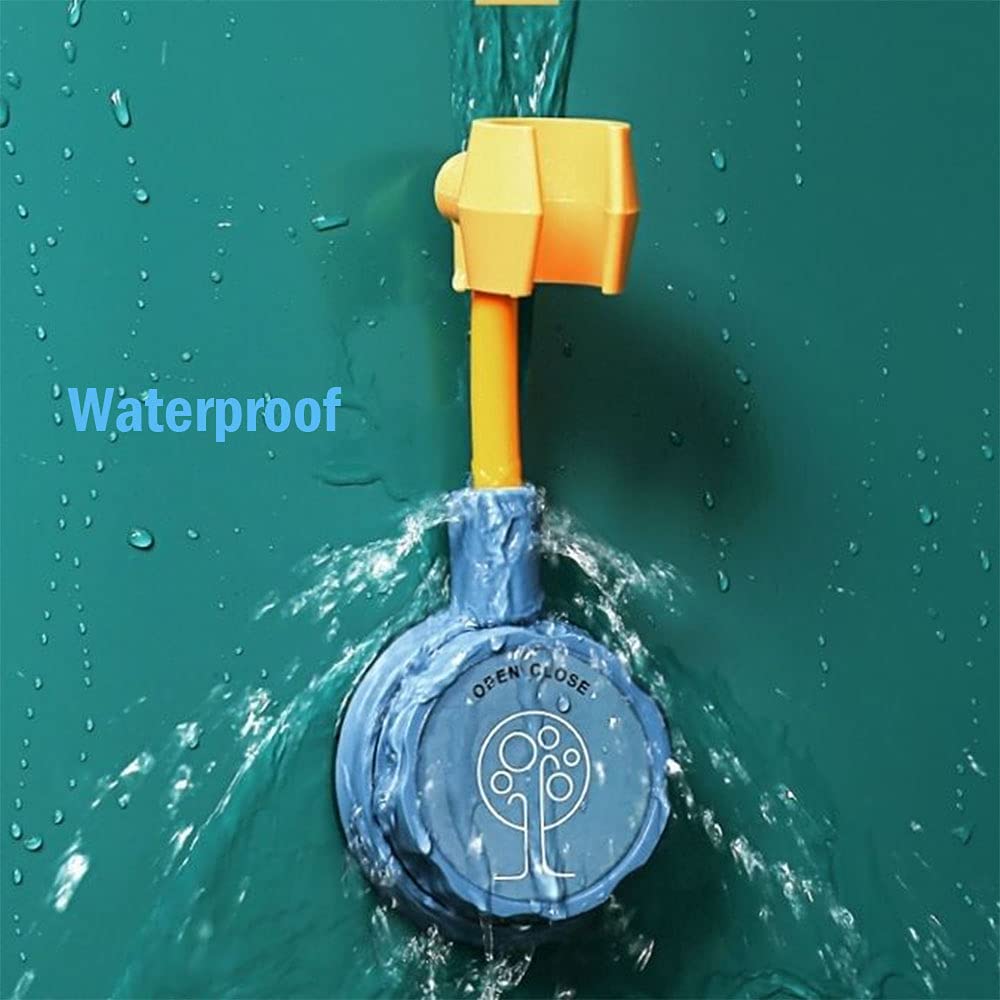 1Pcs Green Shower Head Holder - 360 Degree Adjustable Handheld Shower Bracket, No Drill Wall Mount for Shower Wand - Perfect for Bathroom, RV & Mobile Home Use