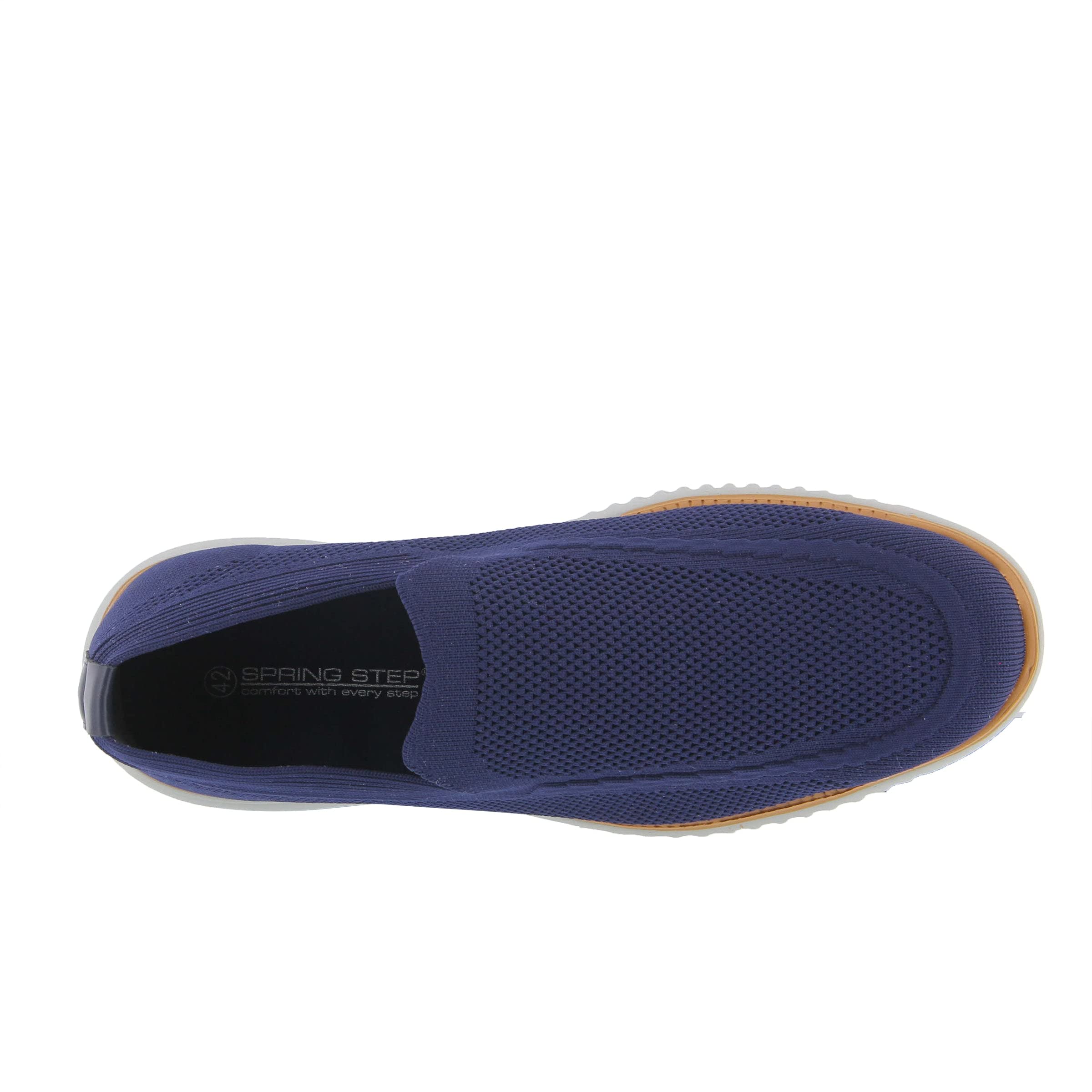 Spring Step Anders Men's Slip-On Loafers - Comfortable Lightweight Casual Shoes with Cushioned Full-Length Insole - Perfect for Office, Travel & Everyday Wear