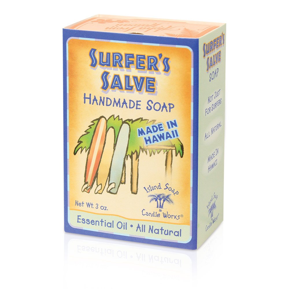 Natural Surfers Salve Soap Bar for Surfers & Outdoor Enthusiasts - Moisturizing & Healing for Dry Skin After Surfing, Hiking & Beach Activities