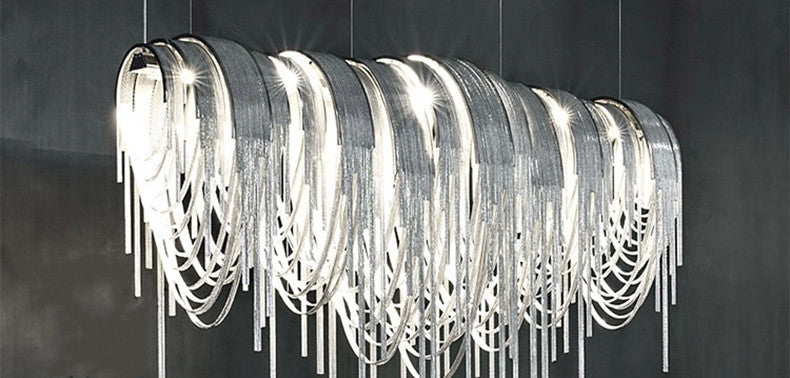 Atlantis Crystal Chandelier - Elegant Modern Ceiling Light Fixture for Dining Room, Living Room & Bedroom | Perfect for Home Decor & Wedding Venues