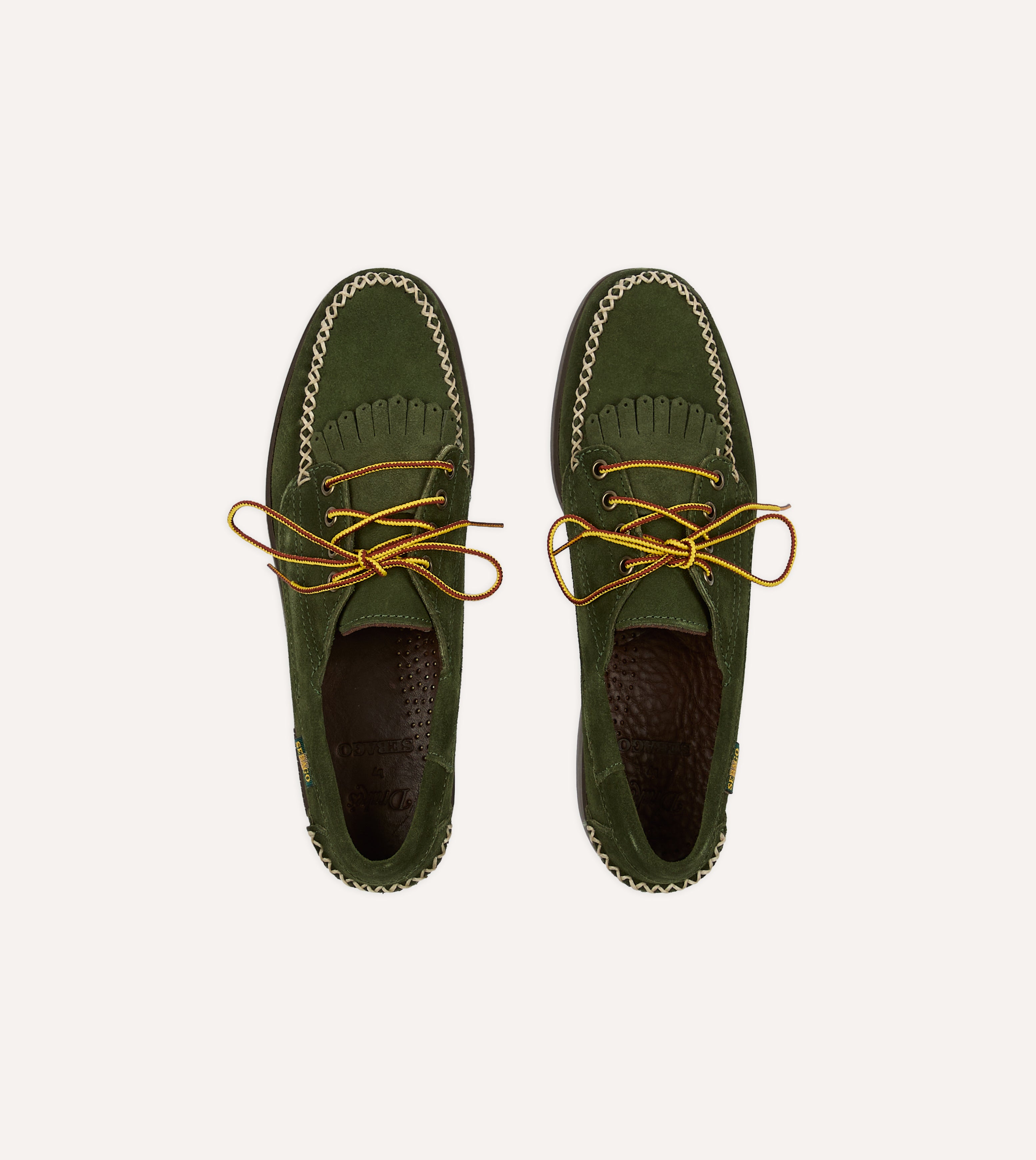Sebago Campsides Askook Kilt Green Suede Shoes for Men - Waterproof Hiking Boots for Outdoor Adventures & Camping