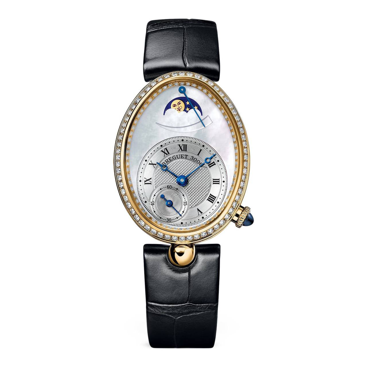 Breguet Reine De Naples 18K Yellow Gold Diamond Ladies Watch - Luxury Women's Timepiece for Elegant Evening Events & Special Occasions