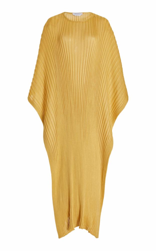 Taos Knit Poncho in Gold Silk - Women's Elegant Boho Chic Shawl Wrap for Fall & Winter | Perfect for Holidays, Parties & Casual Outings