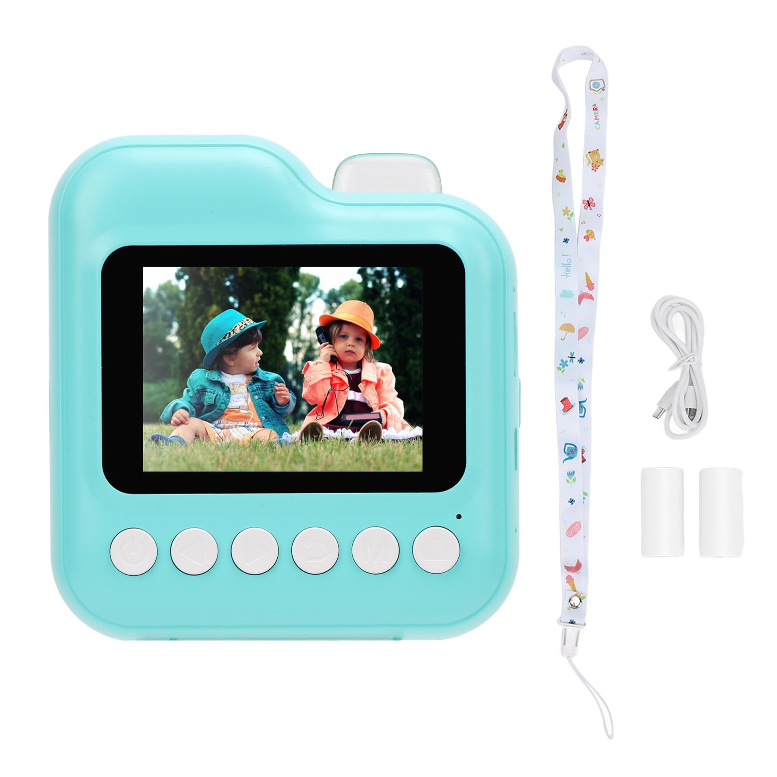 48MP HD Instant Print Camera for Kids - 2.4in Screen Digital Zooming Children's Camera with Selfie Mode, 800mAh Battery & Fun Photo Frames | Perfect for Birthday Gifts, Travel Souvenirs & Family Memory Keeping