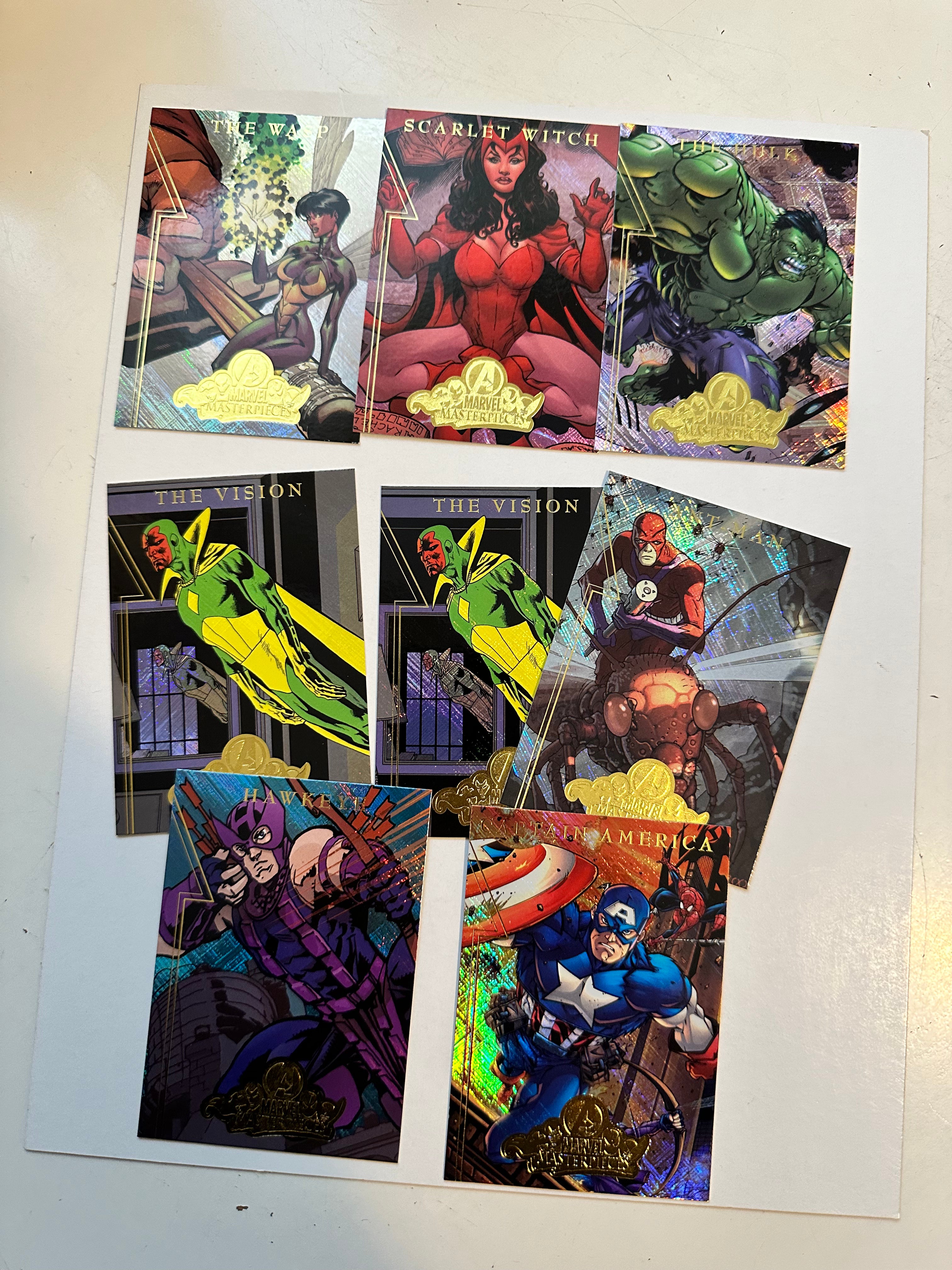 2008 Marvel Masterpieces Series 8 Trading Cards Lot - Complete A Insert Set for Collectors | Perfect for Comic Book Fans & Card Collectors
