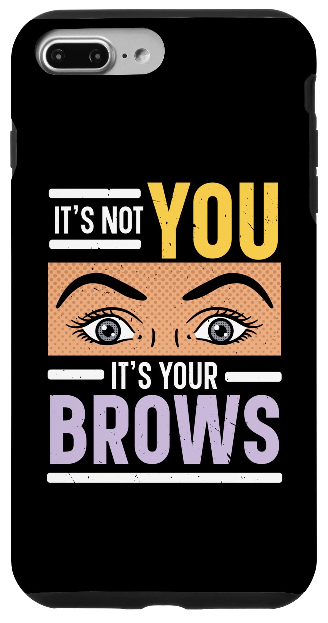 iPhone 7 Plus/8 Plus Phone Case - Eyebrow & Lash Design with 