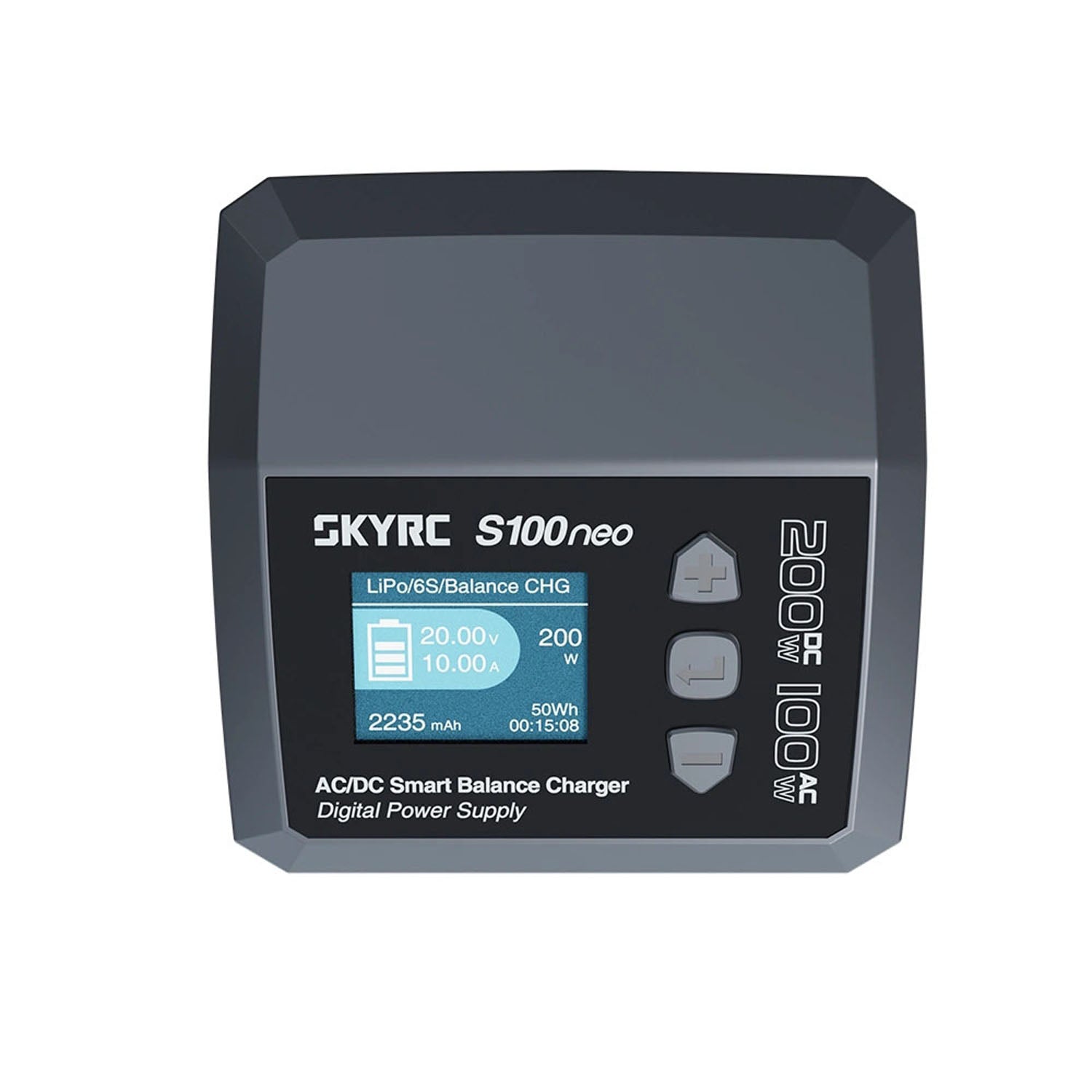 SKYRC B6ACneo S100 AC/DC Smart Charger for 1/14 1/8 1/10 1/12 1/16 RC Cars, Trucks & Drones - Fast Charging LiPo Battery (1S-6S) - Perfect for RC Hobbyists & Remote Control Vehicle Enthusiasts
