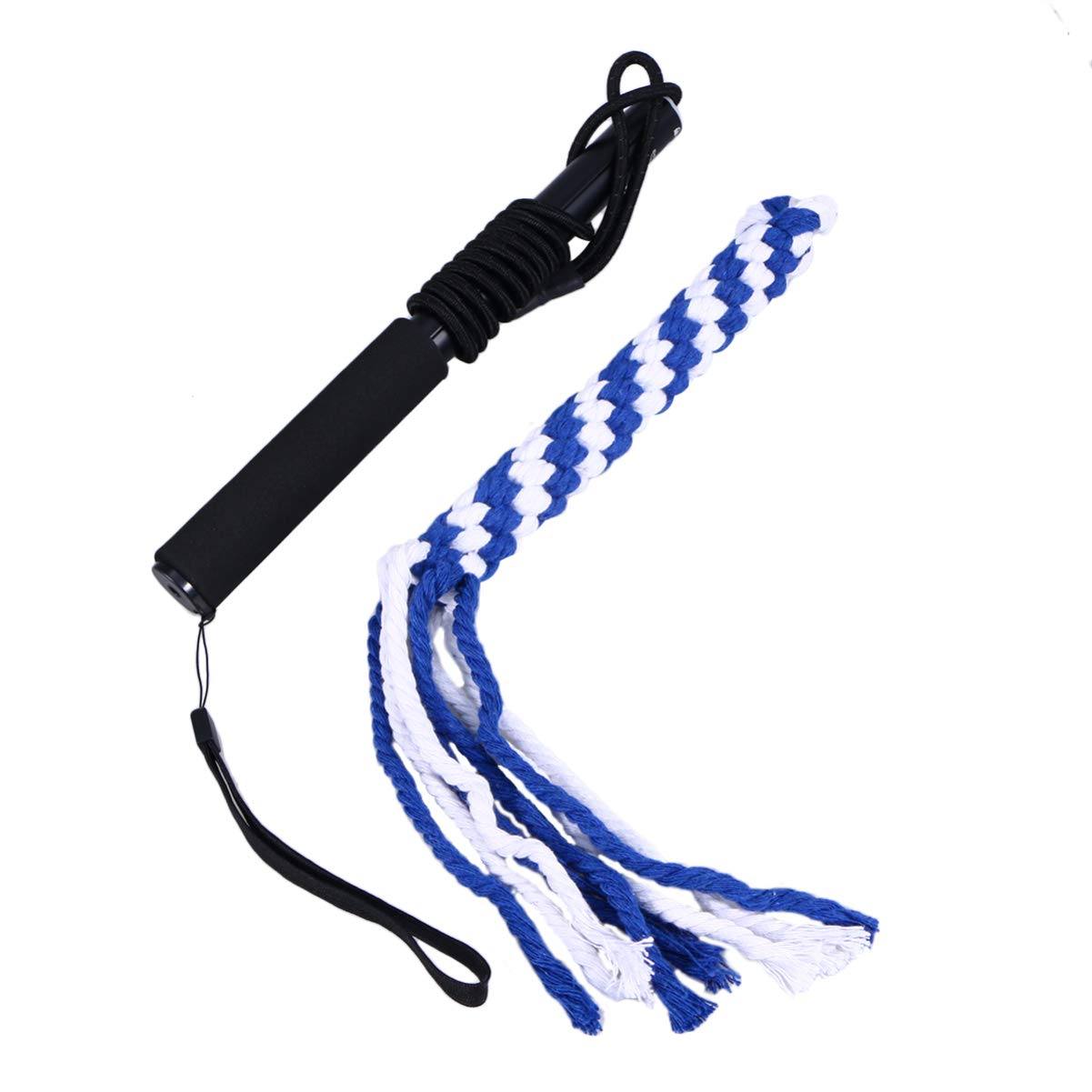 TEHAUX Interactive Dog Toy - Extendable Teaser Wand & Telescopic Lure Stick for Dogs - Large Size - Perfect for Indoor/Outdoor Play, Training & Bonding with Your Pet