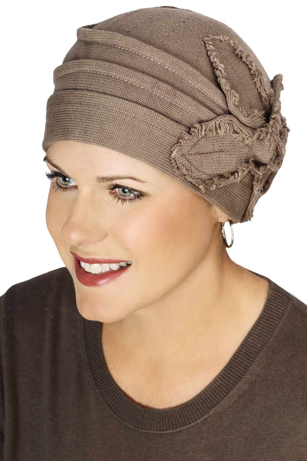 Soft Butterfly Fringe Beanie for Women - Comfortable Chemo Hats for Cancer Patients - Perfect for Cold Weather & Indoor Comfort