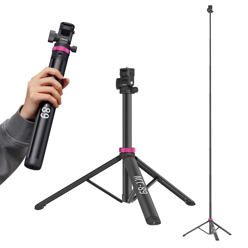 Ulanzi MT 89 Quick Release Light Stand with Cold Shoe Mount T082 - Professional Photography & Video Studio Equipment for DSLR Cameras, LED Lights, Microphones - Perfect for YouTube, TikTok, Vlogging & Live Streaming