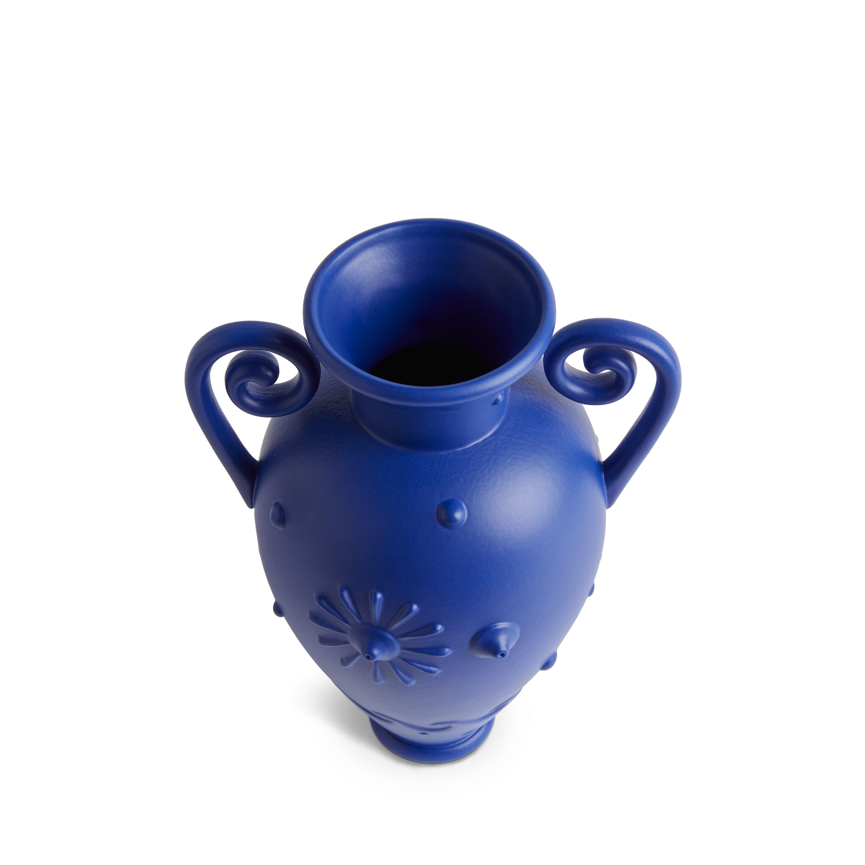 Pantheon Orpheus Amphora & Veti Vert Essential Oil Diffuser Set - Blue Ceramic Aromatherapy for Home, Office & Spa Relaxation