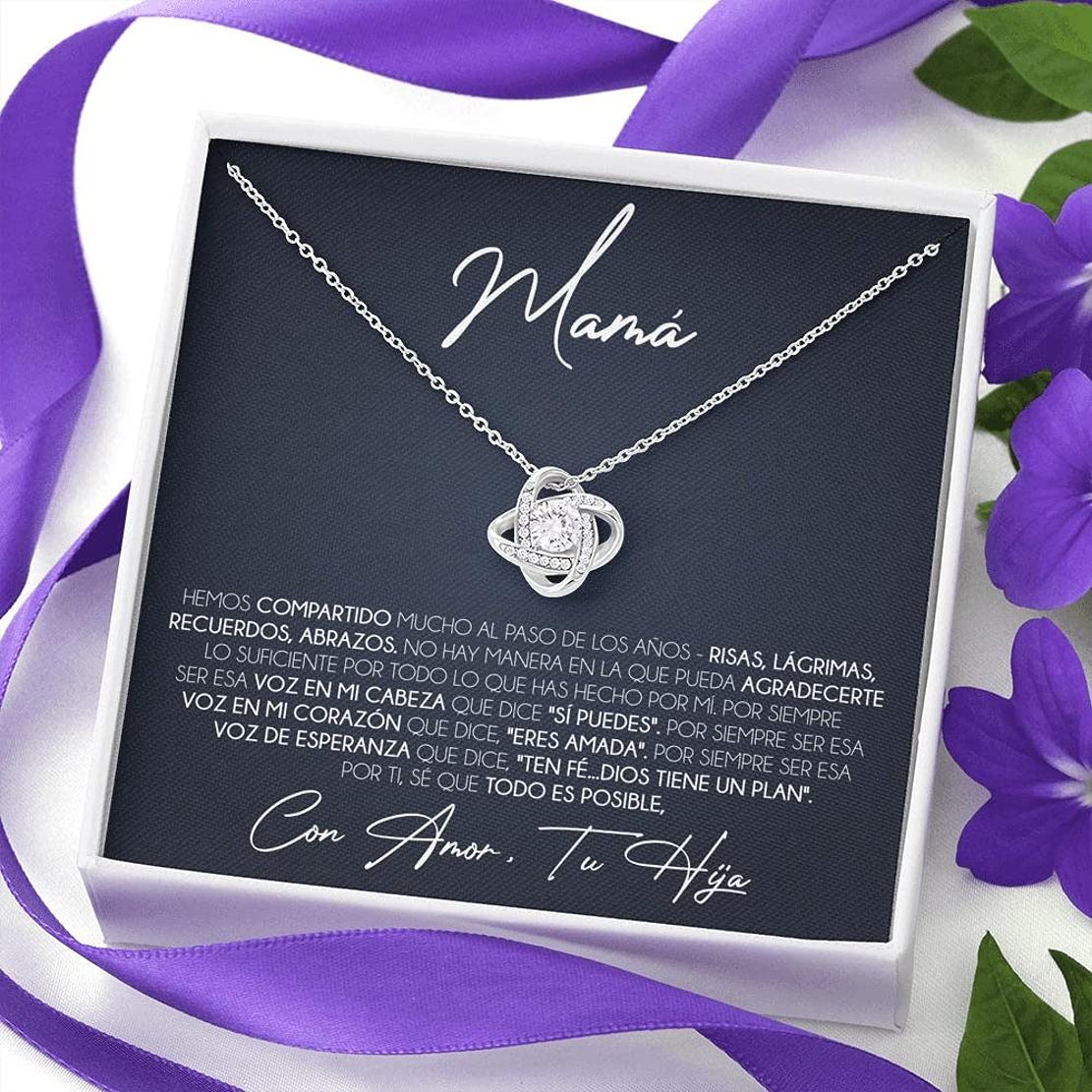 Regalo Para Mamá De Hija - Collar Madre e Hija - Para Mi Madre - Cumpleaños De Mamá - Regalo Día De Las Madres - Mejor Regalo Para La Mejor Mamá - Birthday, Vacation, Christmas Gifts - VIGIFSANA - Perfecto Para Aniversarios, Celebraciones Familiares y Momentos Especiales