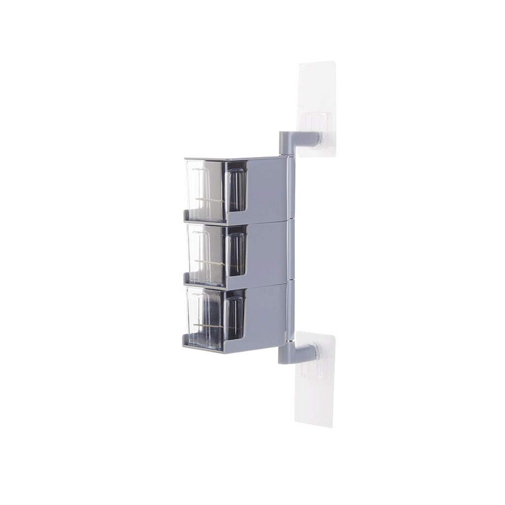 360° Rotating Wall Mount Spice Rack - 3-Tier Kitchen Organizer for Seasonings, Condiments & Jars - Space Saving Spice Storage Solution for Small Kitchens, Pantries & RVs