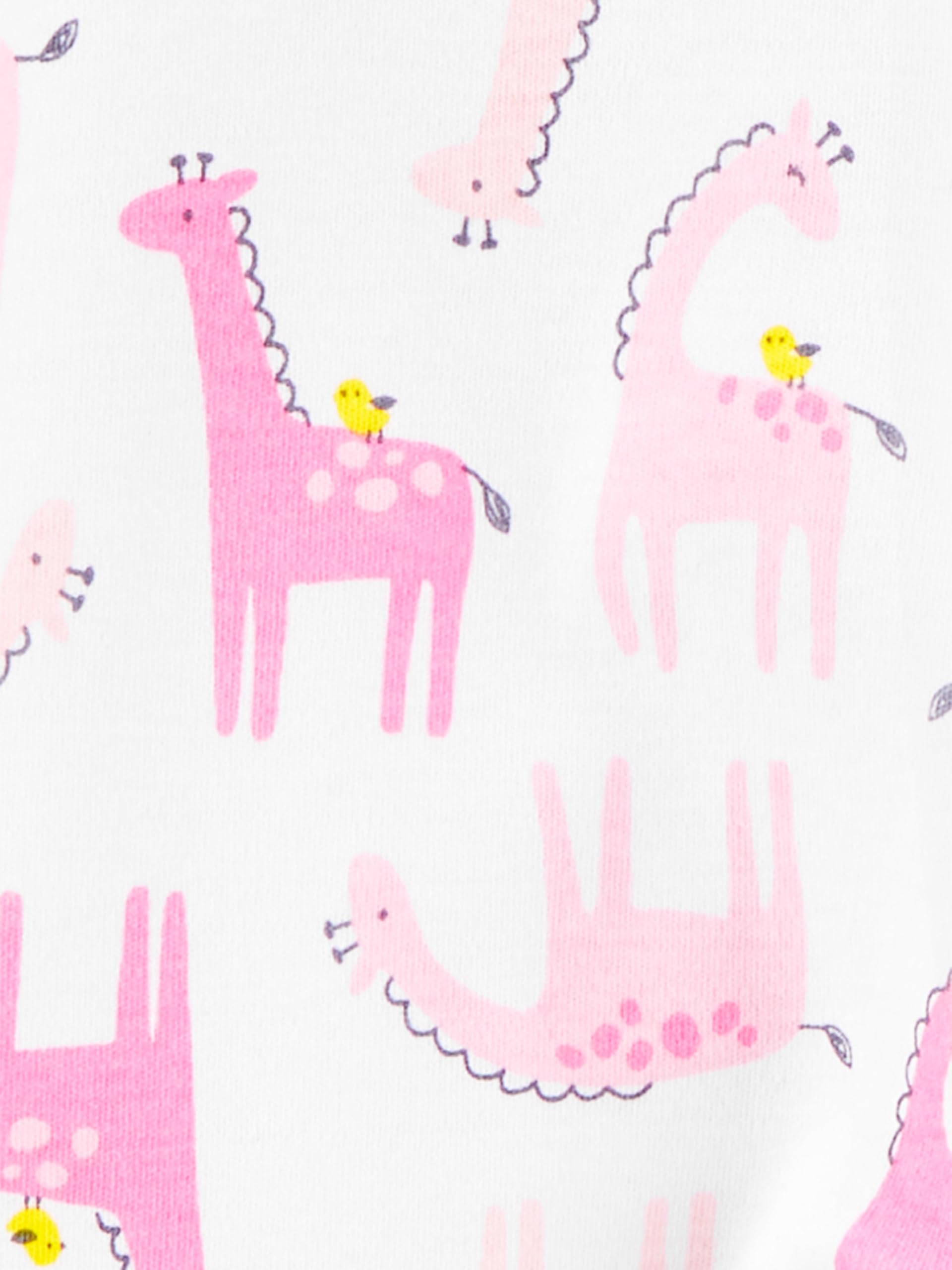 Carter's Baby Girls' Cotton Footed Sleep and Play Pajamas - 2 Pack | Soft & Comfortable Sleepwear for Newborns & Infants | Perfect for Nursery, Bedtime & Playtime