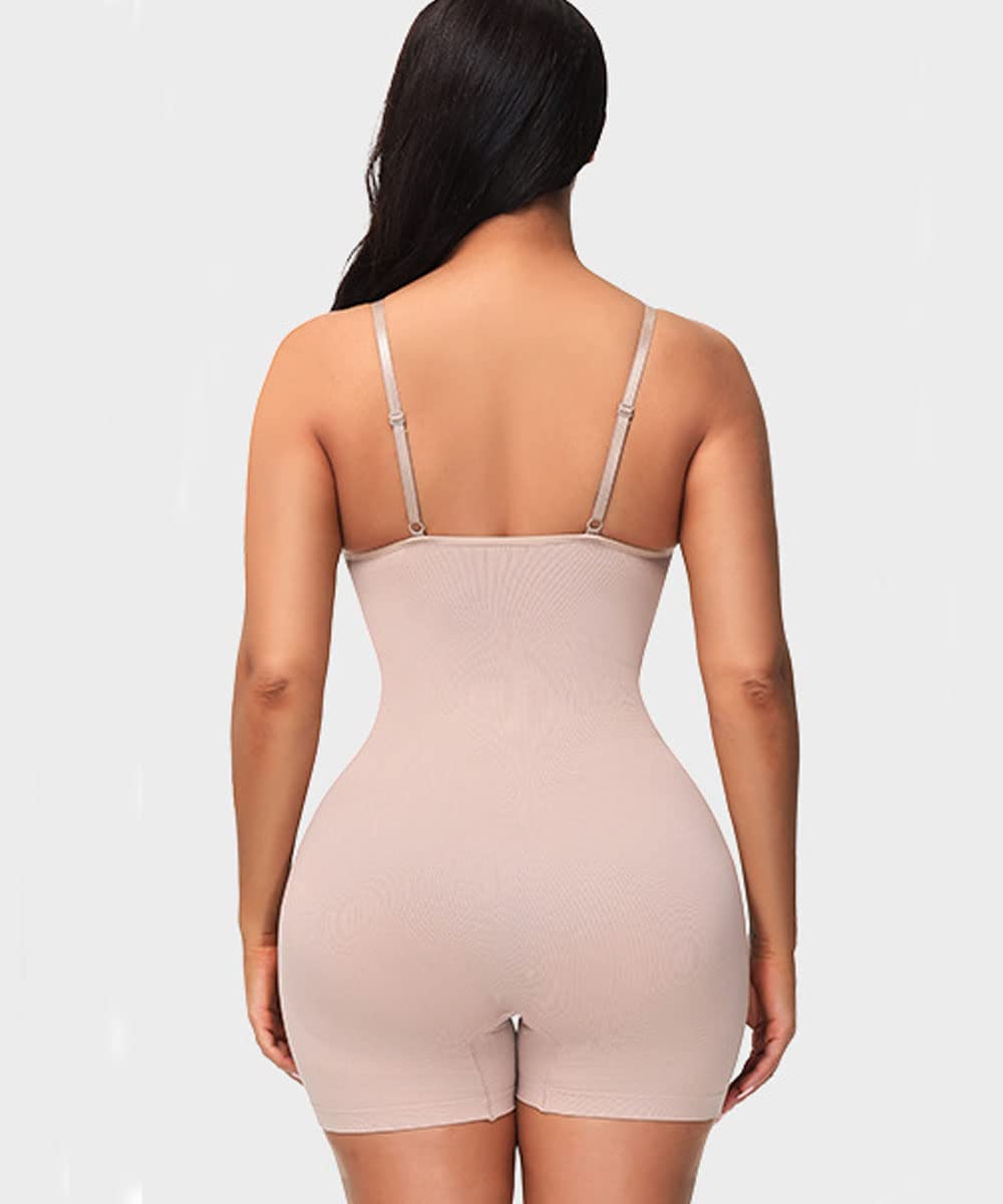 Elhada Women's Tummy Control Shapewear Bodysuit - Slimming Body Shaper for Waist & Abdomen - Seamless Fajas Underwear for Everyday Wear, Workout & Special Occasions