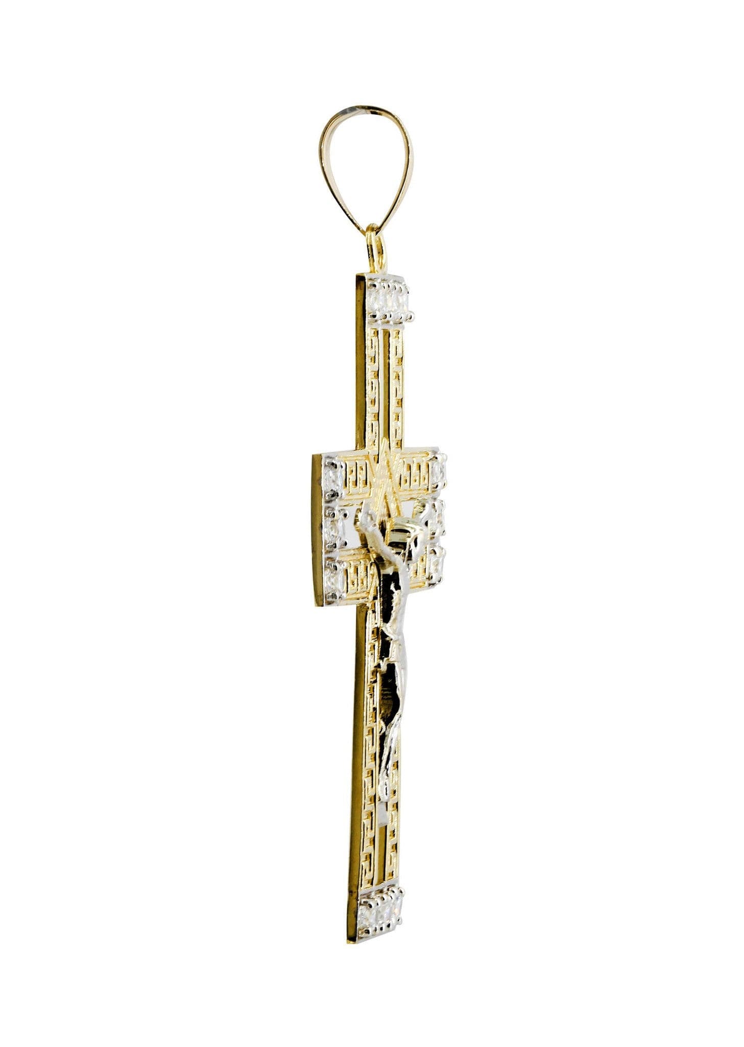 10K Gold Cross Pendant for Women & Men - 9.2 Grams Religious Jewelry - Perfect for Baptism, First Communion, Confirmation & Everyday Wear