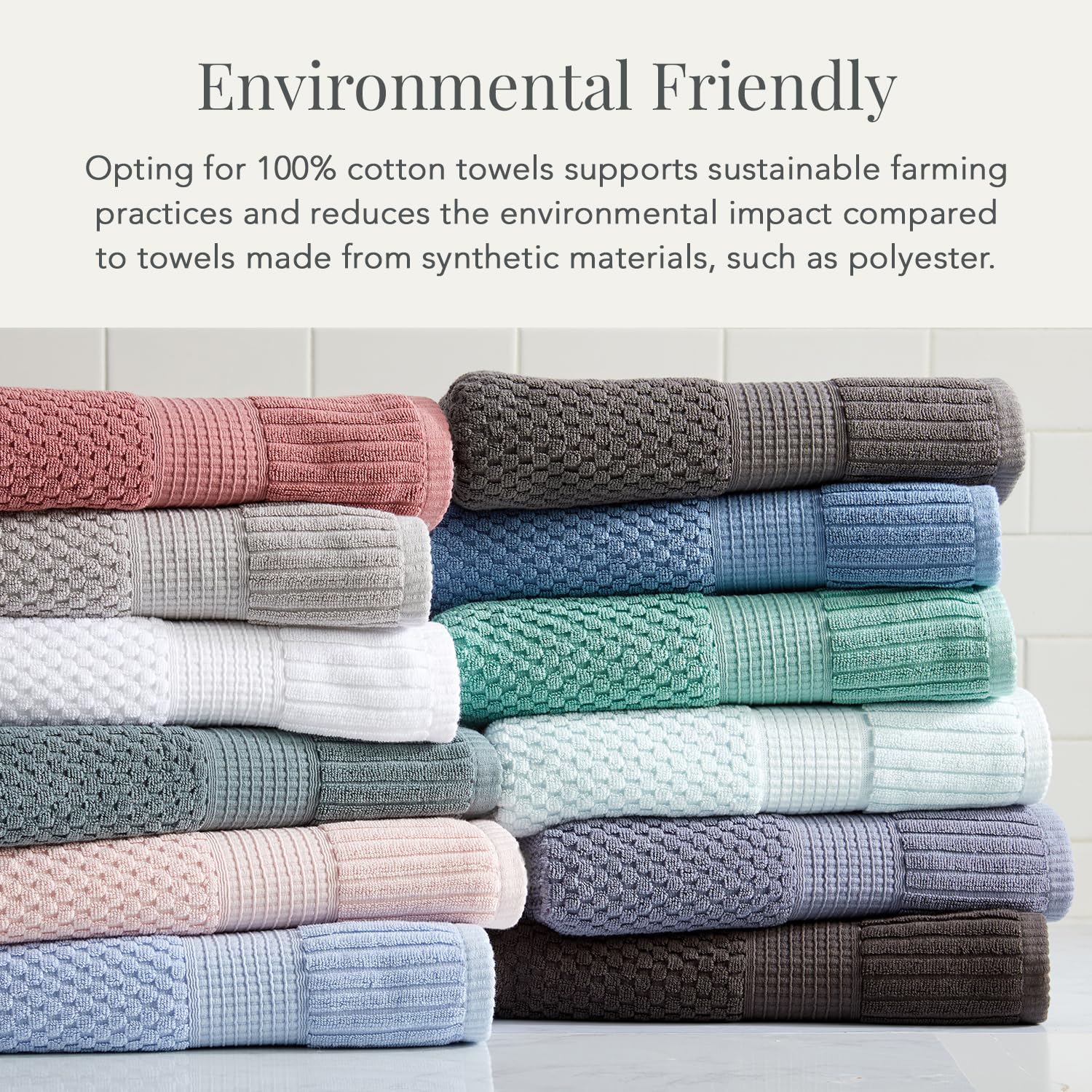 NY Loft 100% Cotton 4-Piece Bath Towel Set | Super Soft & Absorbent Quick-Dry Towels 30