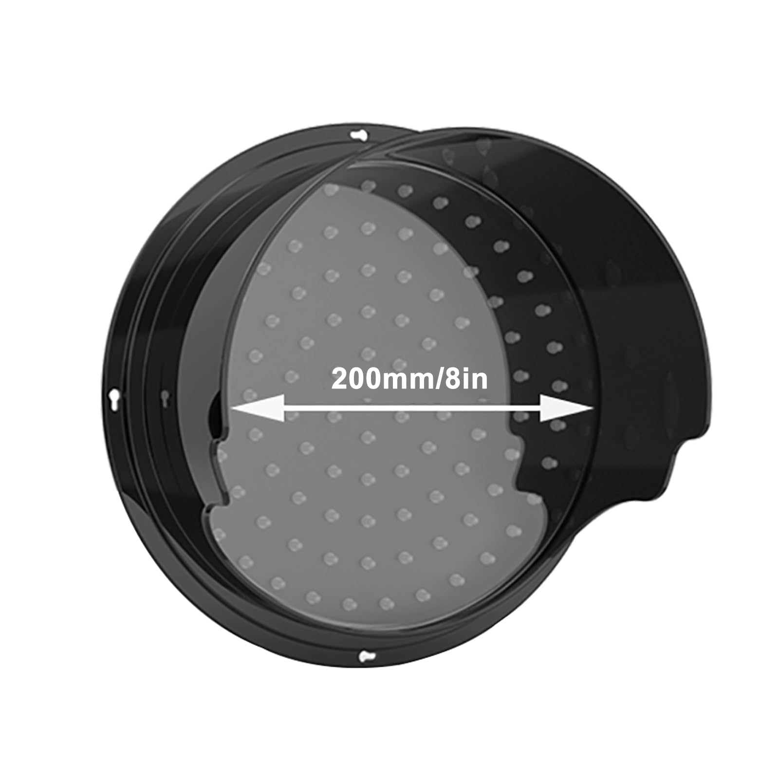 2-in-1 Red/Green Stop and Go Traffic Signal Light - 8 Inch Industrial Loading Dock Bay Light with Button Control (AC100-240V) - Perfect for Toll Stations, Car Washes, Shopping Malls & Parking Lanes - Durable LED Traffic Management Solution for Indoor/Outdoor Use