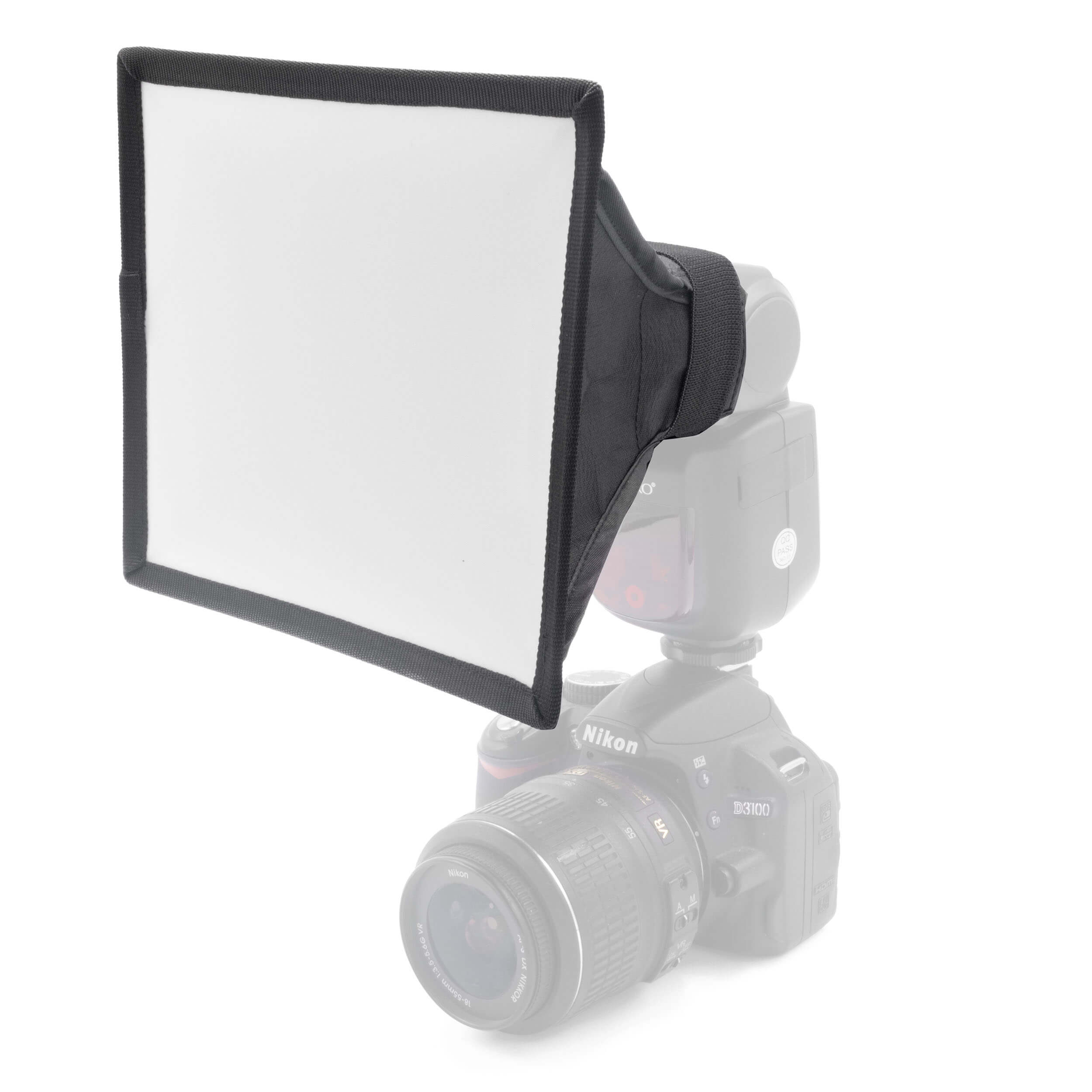 6.6x5.9 Inch (17x15cm) Professional Rectangular Speedlite Softbox for DSLR Camera - Perfect for Portrait, Product & Indoor Photography Lighting