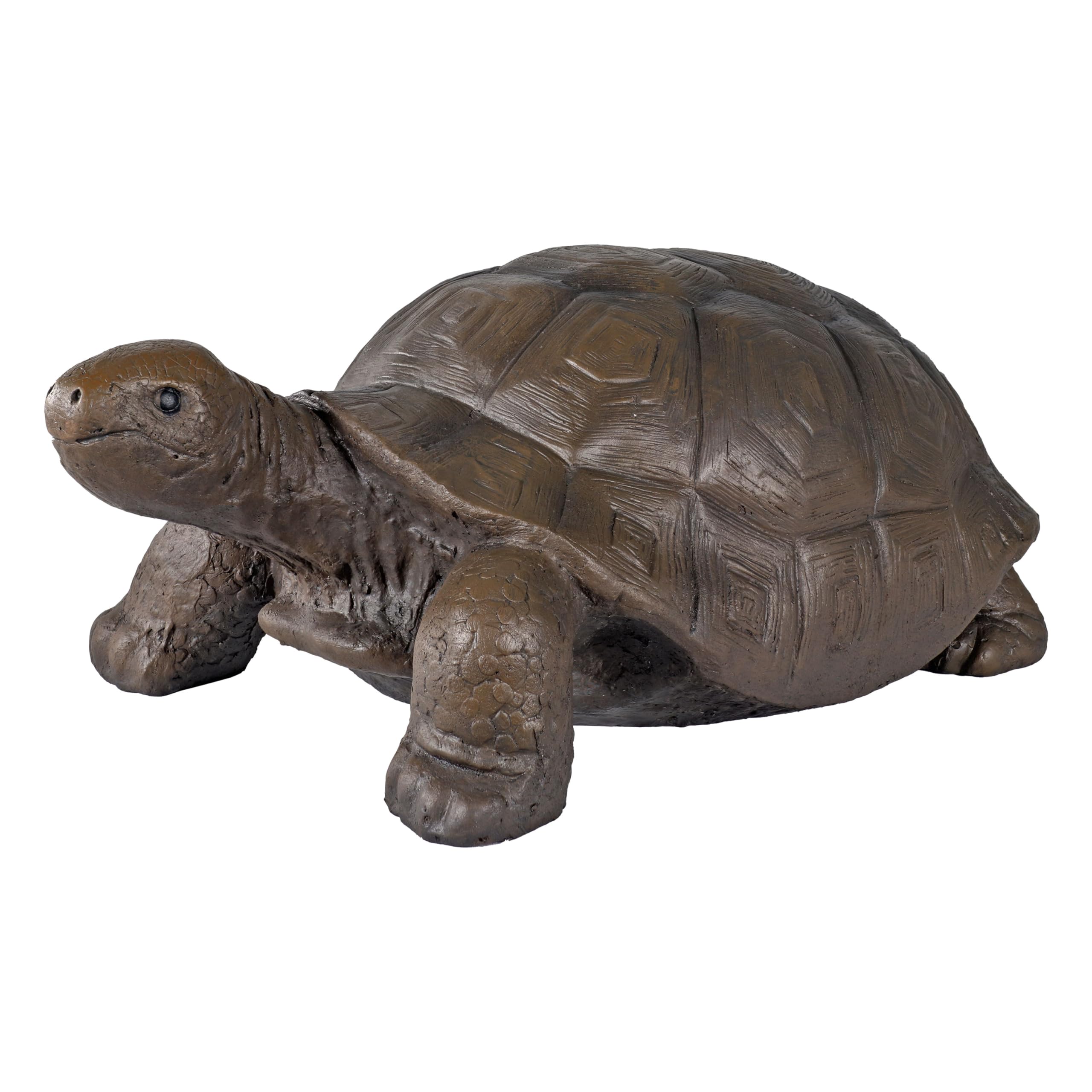 Premium Glass Fiber Reinforced Tortoise Garden Statue - 29 Inch Wide Outdoor & Indoor Decor - Durable Resin Turtle Sculpture for Patio, Lawn, or Living Room Decoration