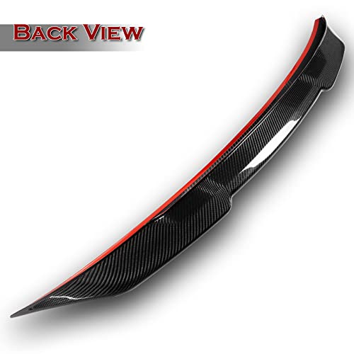 HYPERSPEED Real Carbon Fiber Trunk Spoiler Wing Lip Kit - PSM Style Rear Lip for BMW F36 4-Series 4DR (2015-2020) | High-Performance Car Mods & Exterior Accessories | Perfect for Racing, Street Style & Auto Shows