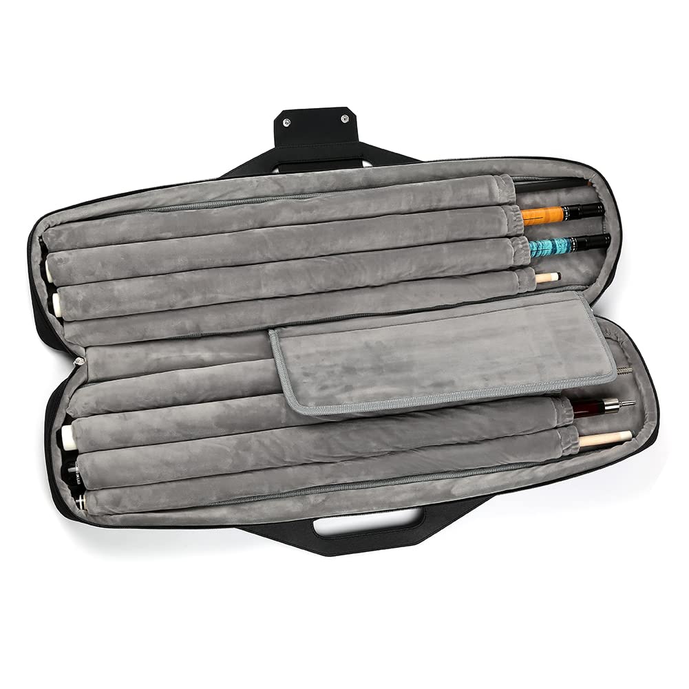 **4x4 Pool Cue Case with Backpack Straps – Durable Carrying Case for 4 Pool Cues – Perfect for Travel, Tournaments & Storage**