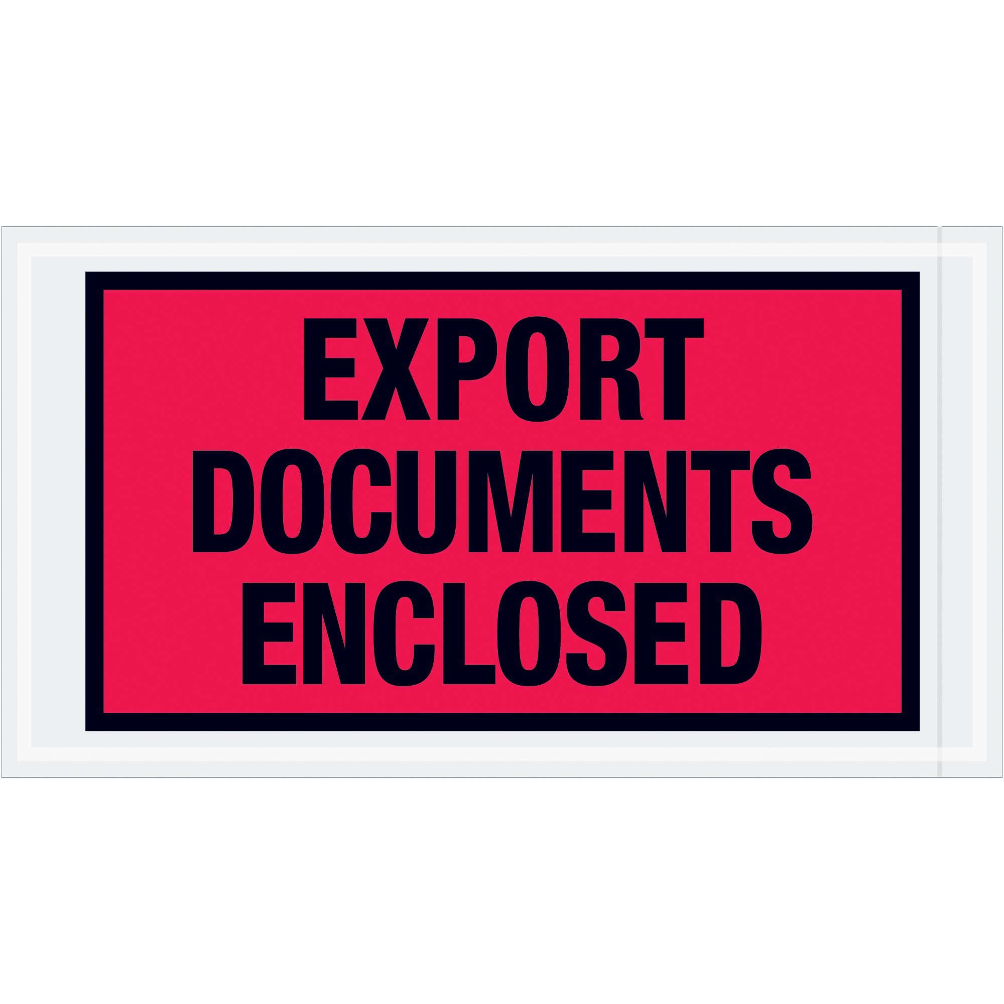 Tape Logic® Export Documents Enclosed Poly Bags 5.5