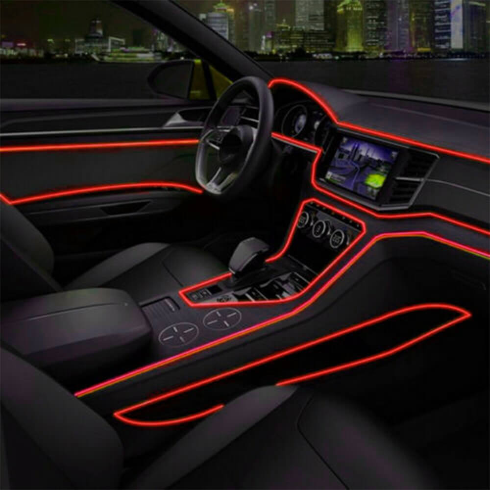 13.1FT LED Car Interior Atmosphere Strip Lights - Remote Controlled Auto Lighting for Cars, Trucks & SUVs - Perfect for Mood Lighting, Accent Decor & Night Driving
