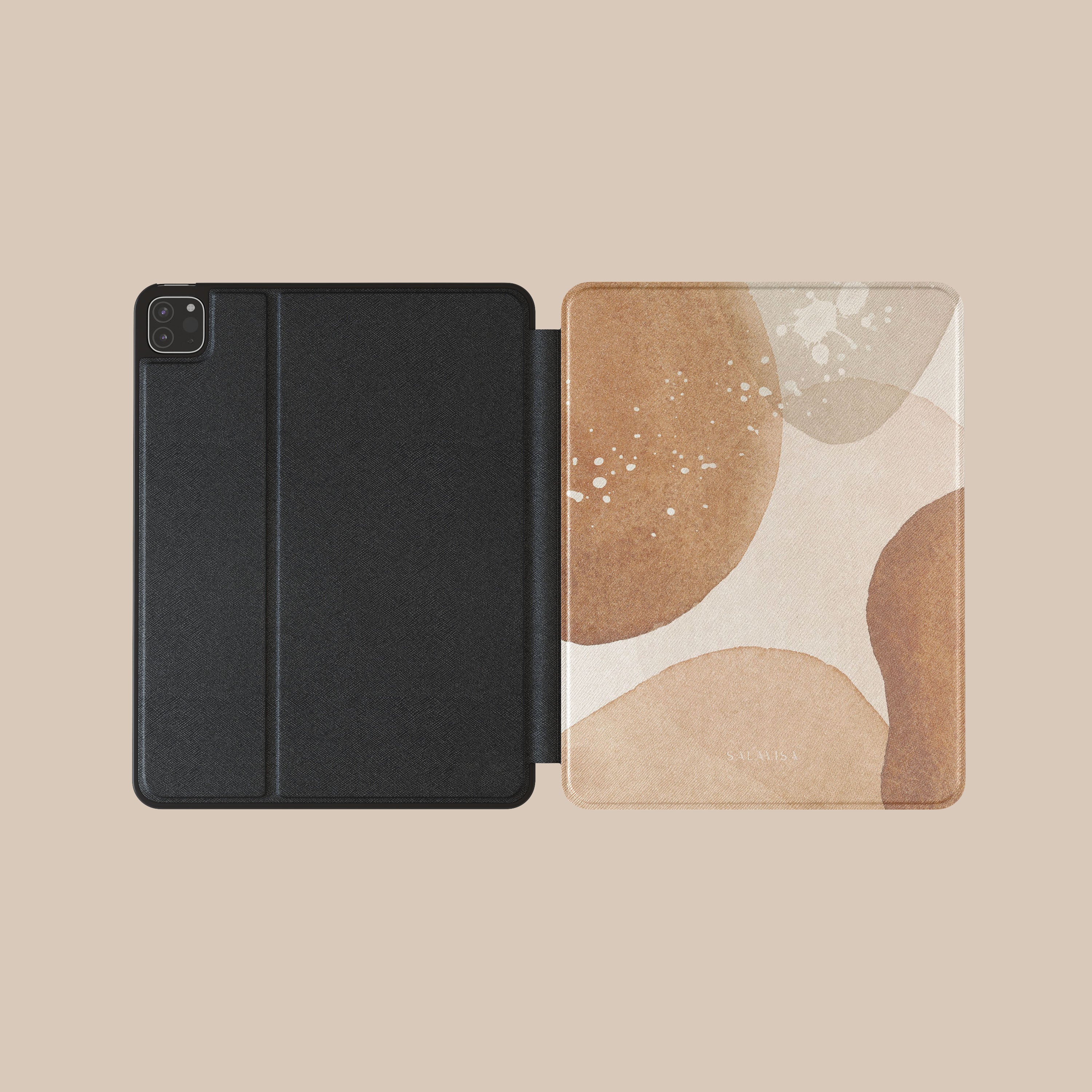 Premium Beige Crush iPad Case - Slim Protective Cover for iPad Air/Pro, Shockproof & Scratch-Resistant - Perfect for Work, Travel & Everyday Use